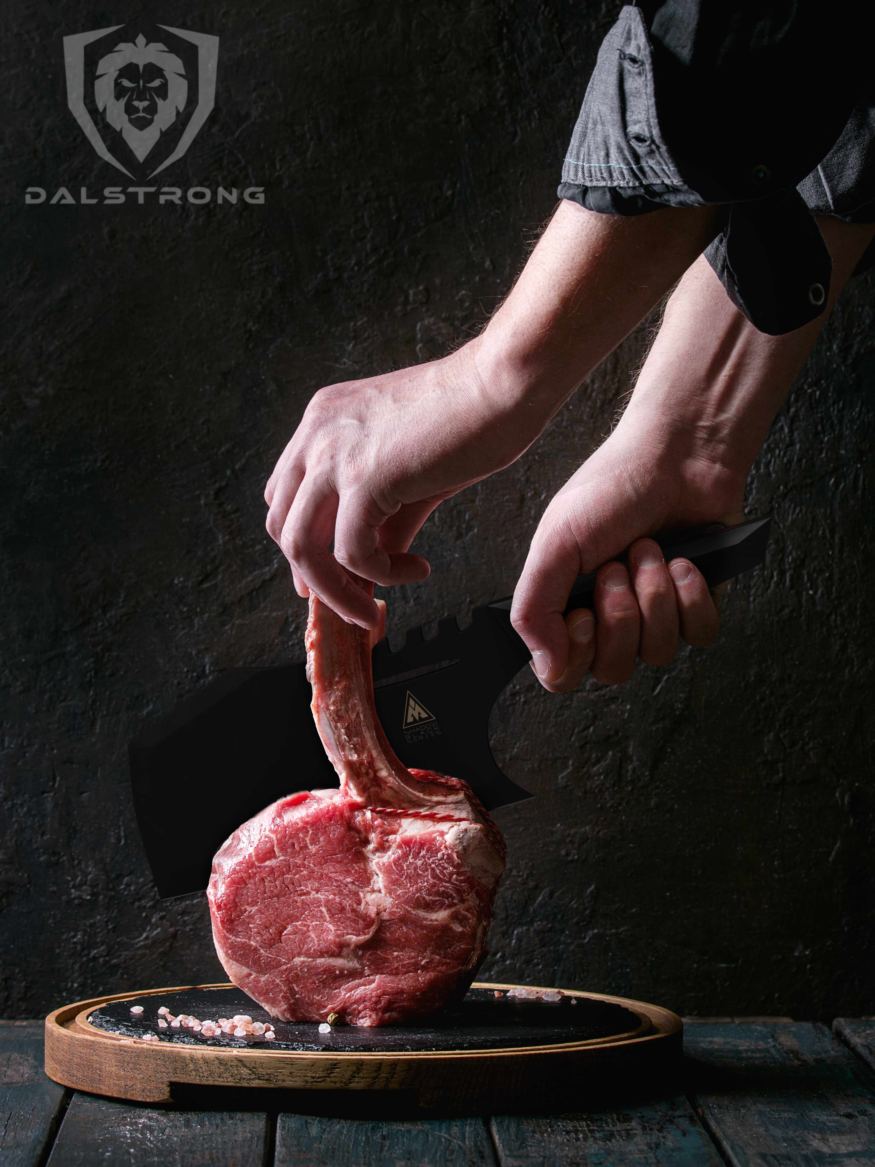 Dalstrong Shadow Black Series 9-Inch Meat Cleaver - NSF Certified Heavy Duty Kitchen Knife for Chopping, Slicing & Butchering Meat | Perfect for Home Chefs & Professional Kitchens