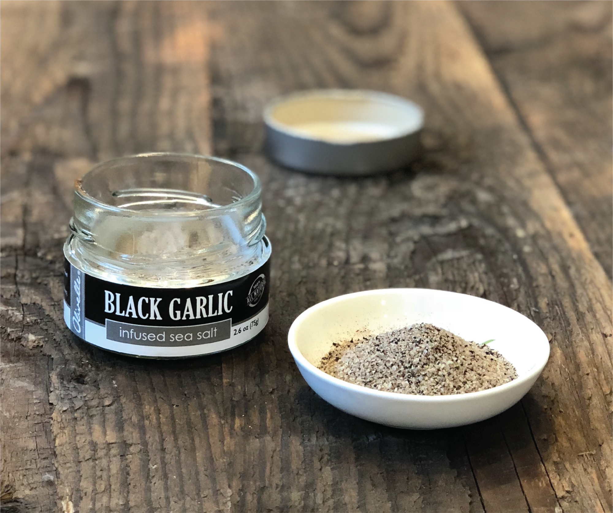 Premium Black Garlic Infused Sea Salt - Gourmet Seasoning for Cooking, Grilling & Gourmet Dishes - All-Natural Flavor Enhancer for Steaks, Salads & Pasta