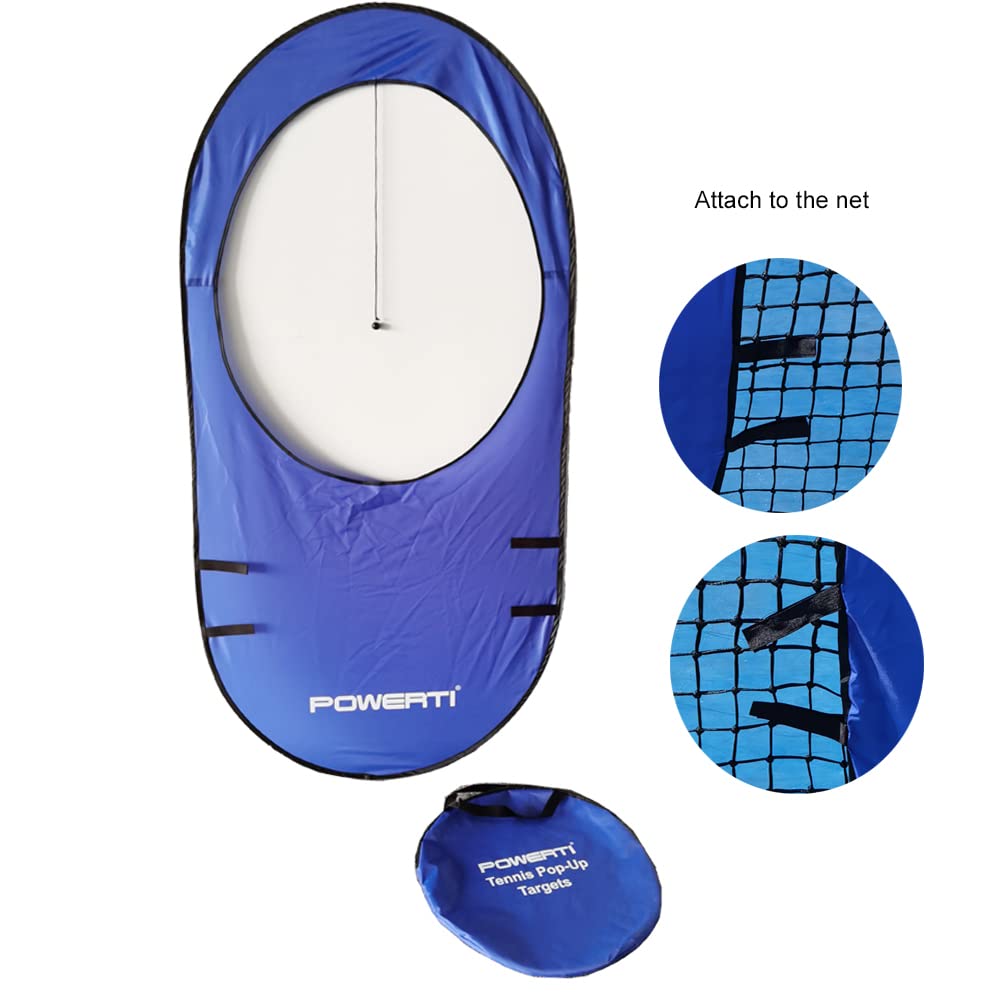 Foldable Pop-Up Tennis Training Targets with Velcro Straps - Black (Pack of 1) | Portable Practice Aids for Backyard Drills, Court Sessions & Solo Tennis Training