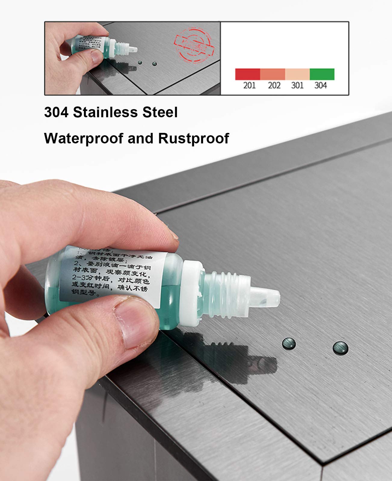 304 Stainless Steel Square Trash Chute Lid - Built-in Countertop Waste Flap Cover with Brushed Finish | Swing Design for Easy Disposal | Perfect for Kitchen Islands, Office Break Rooms & Restaurant Prep Areas