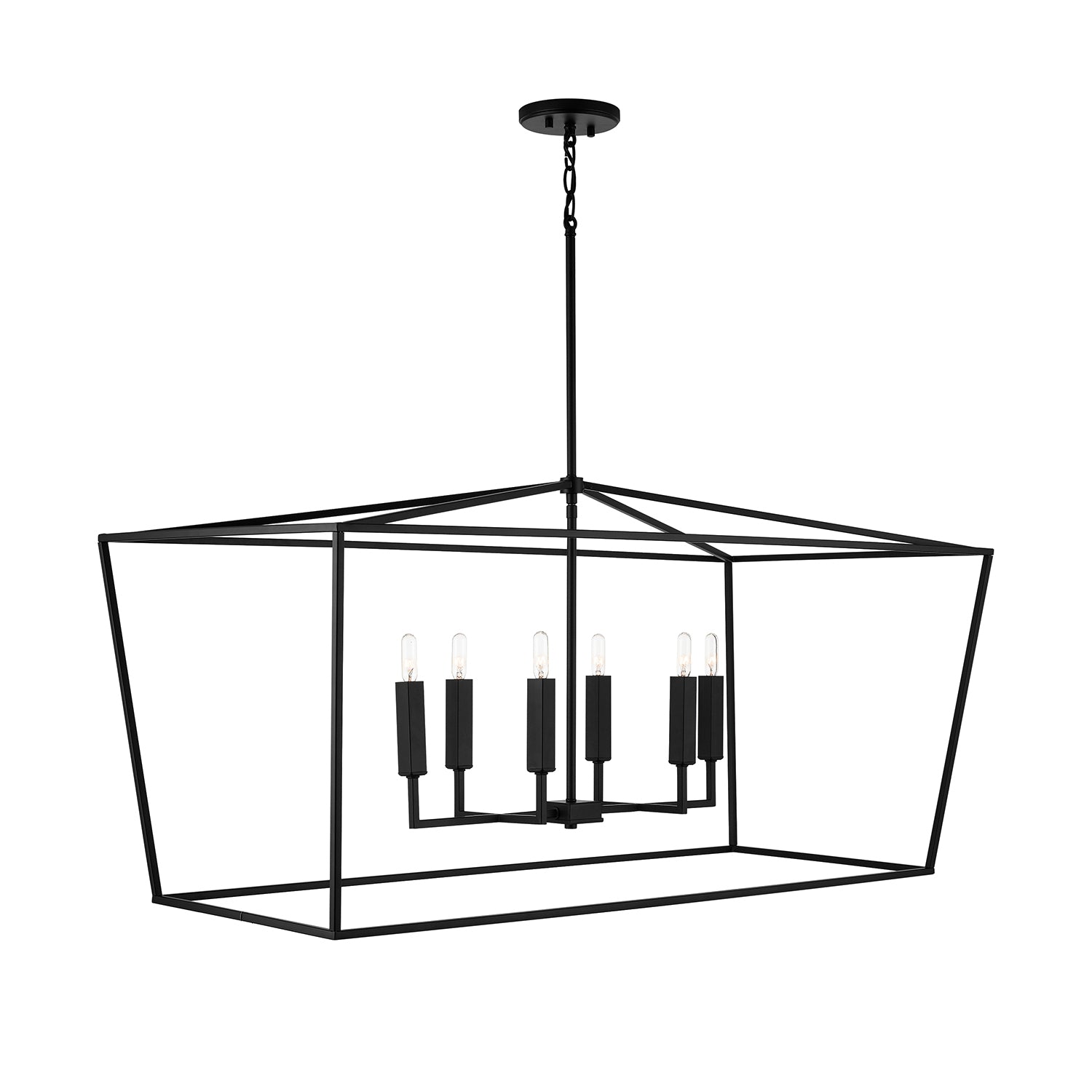Capital Lighting Six Light Island Pendant - Modern Kitchen Lighting Fixture for Dining Room & Home Decor