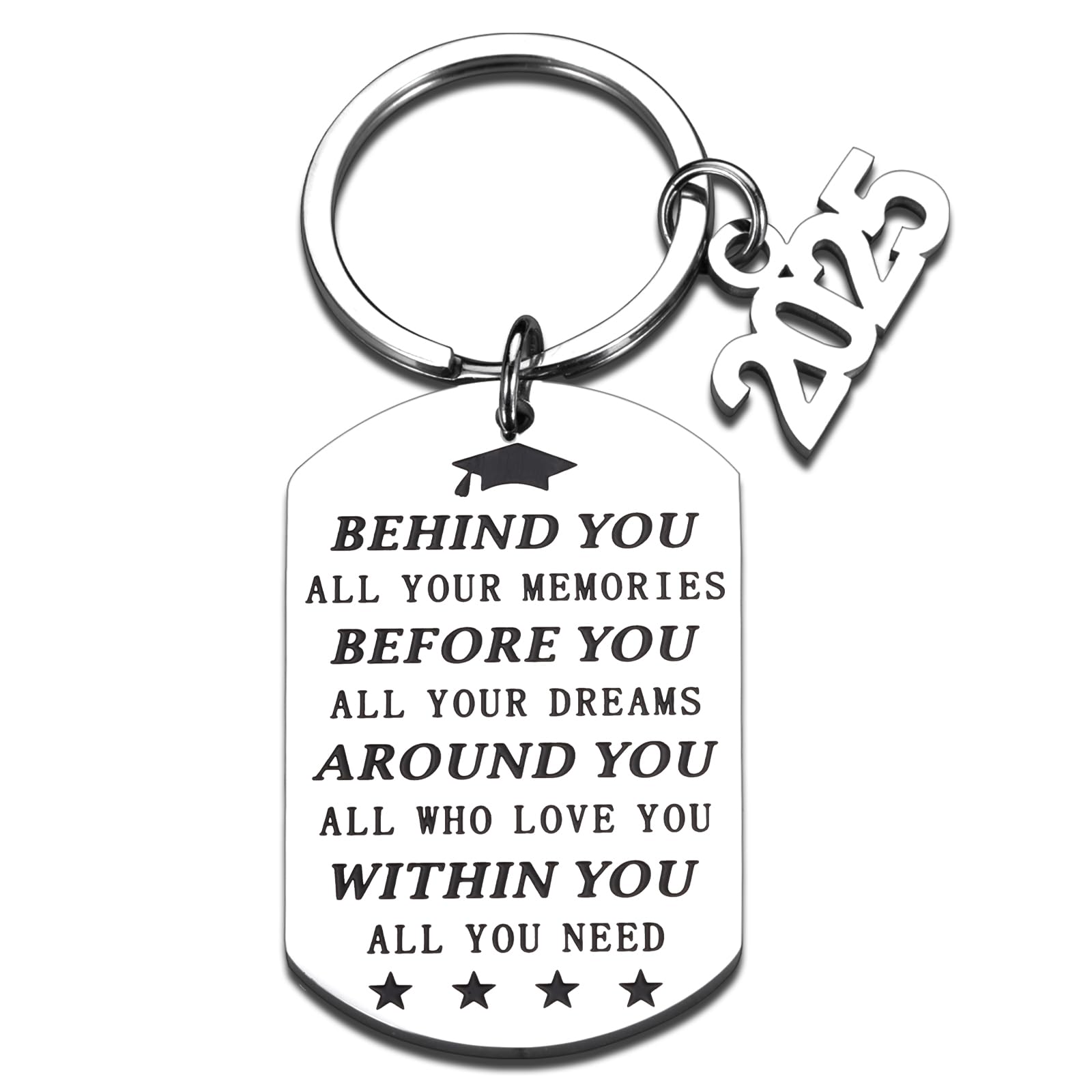 2025 Graduation Gifts for Him & Her - Bulk Class of 2025 Keychains - Perfect High School & College Graduation Present - Ideal for Last Day of School Celebrations, Senior Year Memories & Commencement Gifts