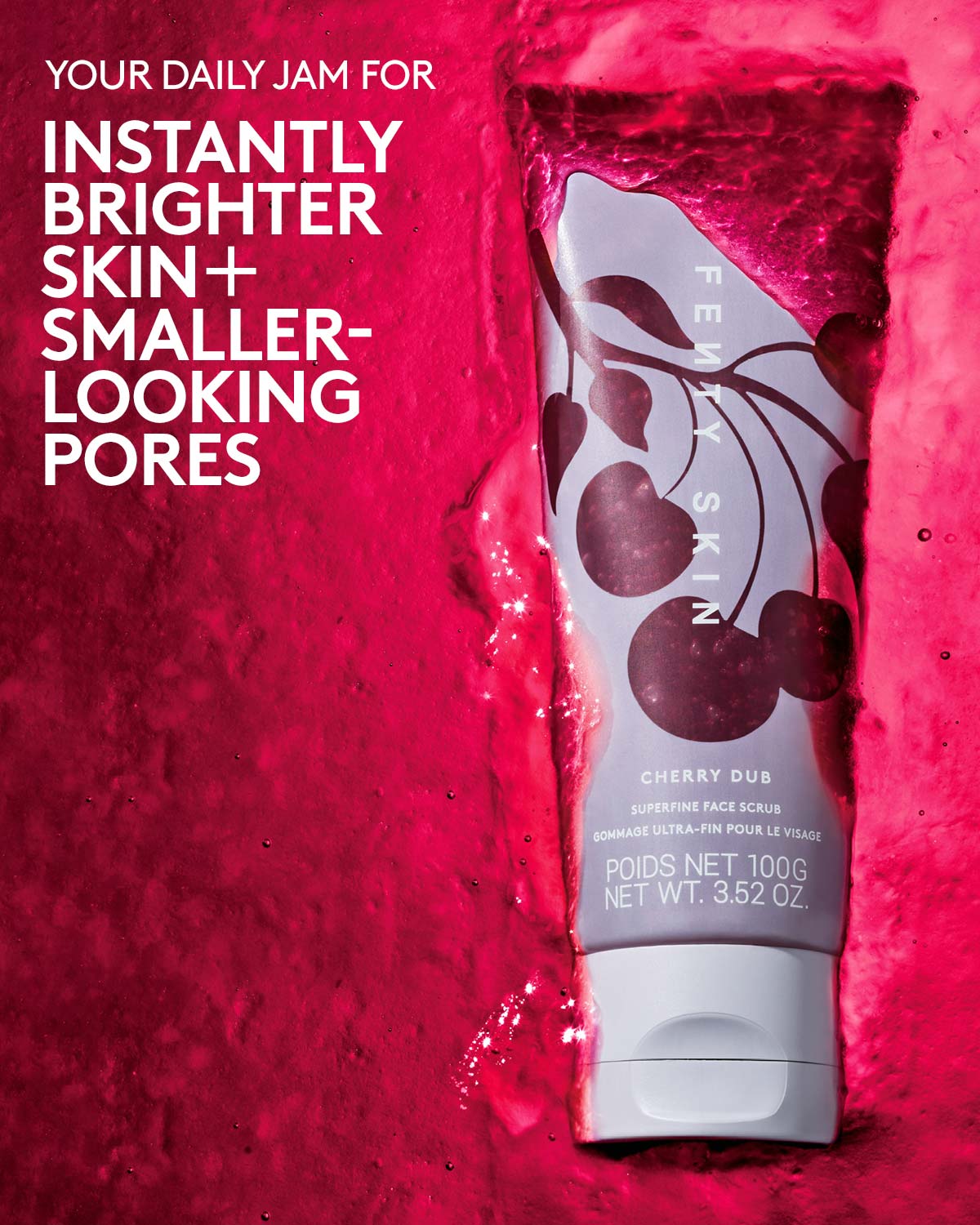 Cherry Dub Superfine Daily Cleansing Face Scrub - Gentle Exfoliator for Smooth Skin | Perfect for Morning & Night Skincare Routine