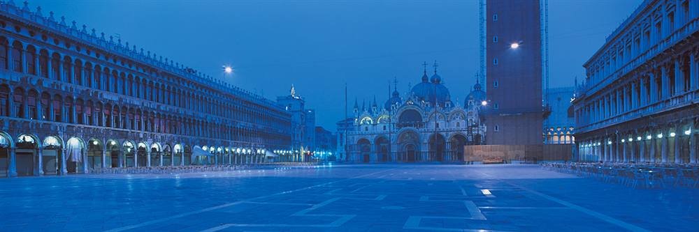 Peel & Stick Wall Mural - Evening San Marco Square Venice Italy (36x12 Inches) Self-Adhesive Removable Wallpaper for Living Room, Bedroom, Office Decor