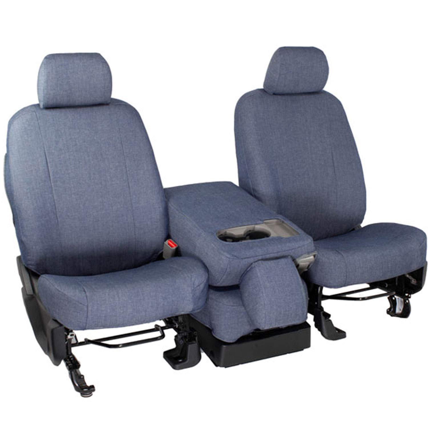 CalTrend Rear Solid Bench Seat Covers - Smart Denim for 1983-1991 GMC Jimmy (Blue Insert & Trim) | Durable & Stylish Protection for Trucks & SUVs | Perfect for Off-Roading, Camping & Daily Driving