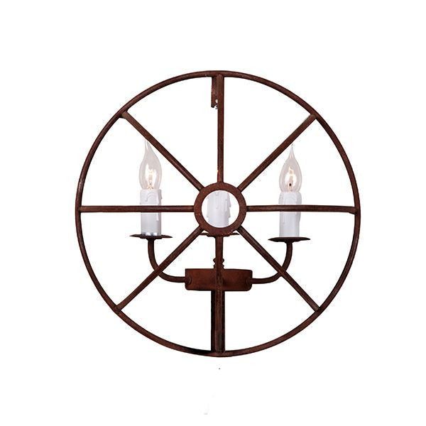 Vintage Industrial Gyro Sconce Wall Light - Adjustable Swing Arm Wall Lamp for Bedroom, Living Room, Hallway & Home Decor