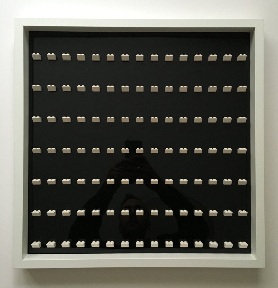 Black Edition White Large Display Frame for 105 Lego® Minifigures - Perfect for Collectors, Home Decor & Office Organization