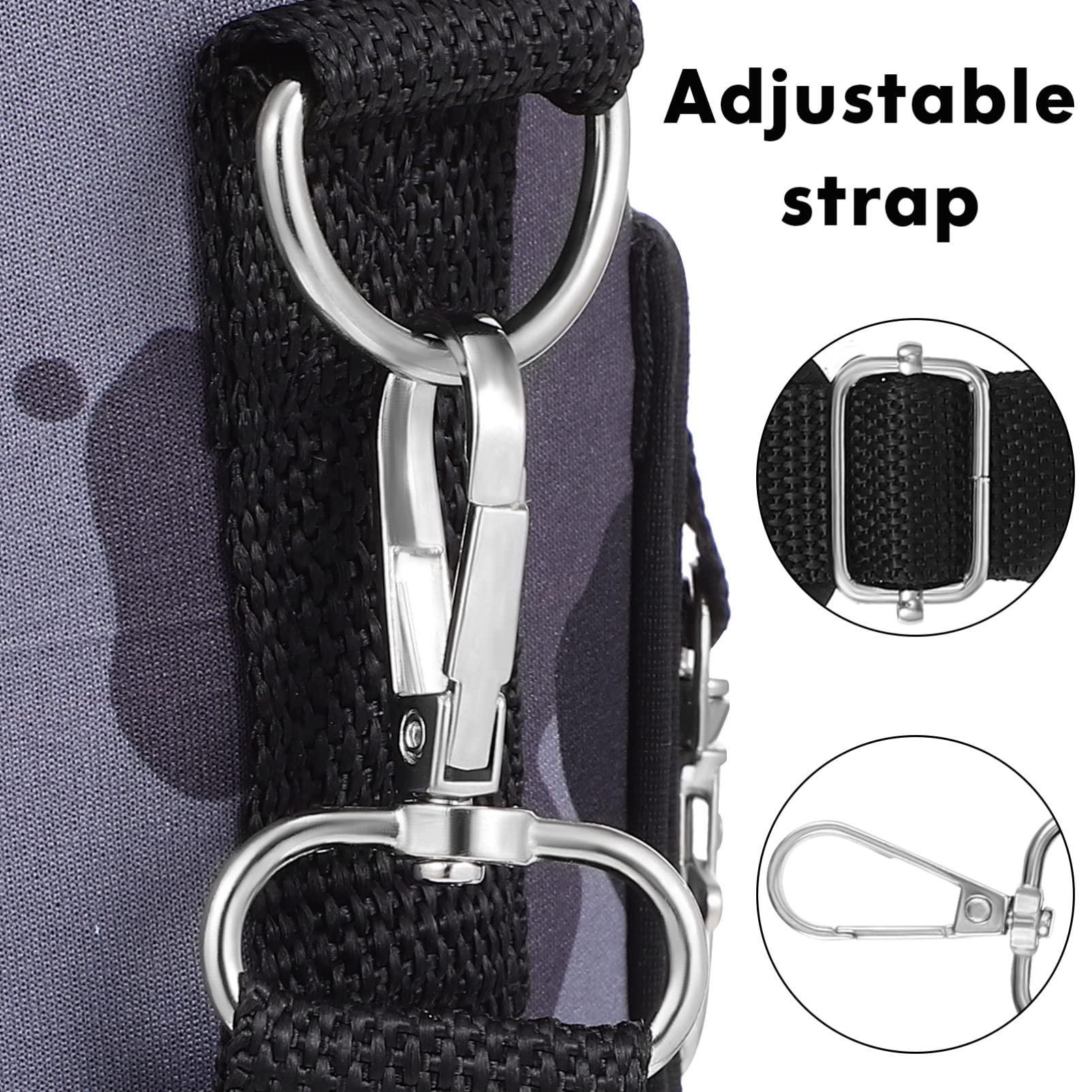2PCS Insulated Water Bottle Carrier Bag with Adjustable Shoulder Strap & Phone Pocket - Leakproof Bottle Holder for Hiking, Camping, Beach, Gym & Outdoor Activities - Perfect for Men & Women Travel Accessories