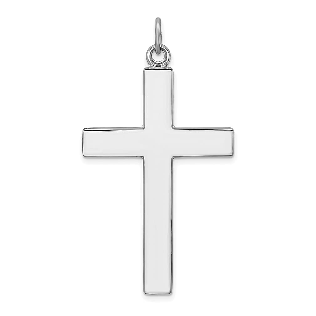 925 Sterling Silver Cross Pendant Necklace - Religious Lord's Prayer Charm in Latin - Elegant Fine Jewelry for Women - Perfect Gift for Her - Ideal for Church, Weddings & Everyday Wear