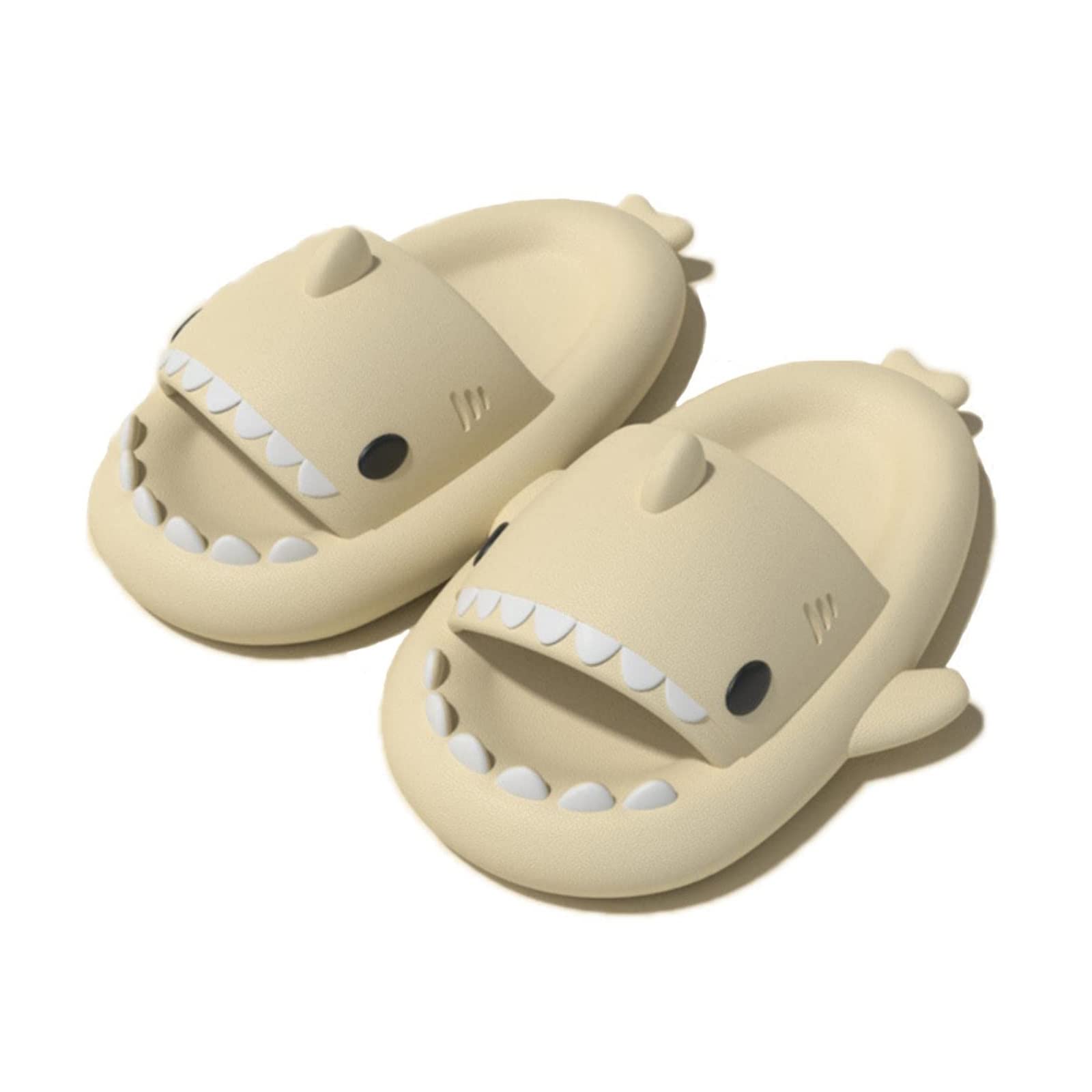 Anti-Slip Shark Slippers for Women & Men - Lightweight Open-Toe Slide Sandals for Shower, Beach & Casual Wear | Cute Novelty House Shoes with Comfortable Sole