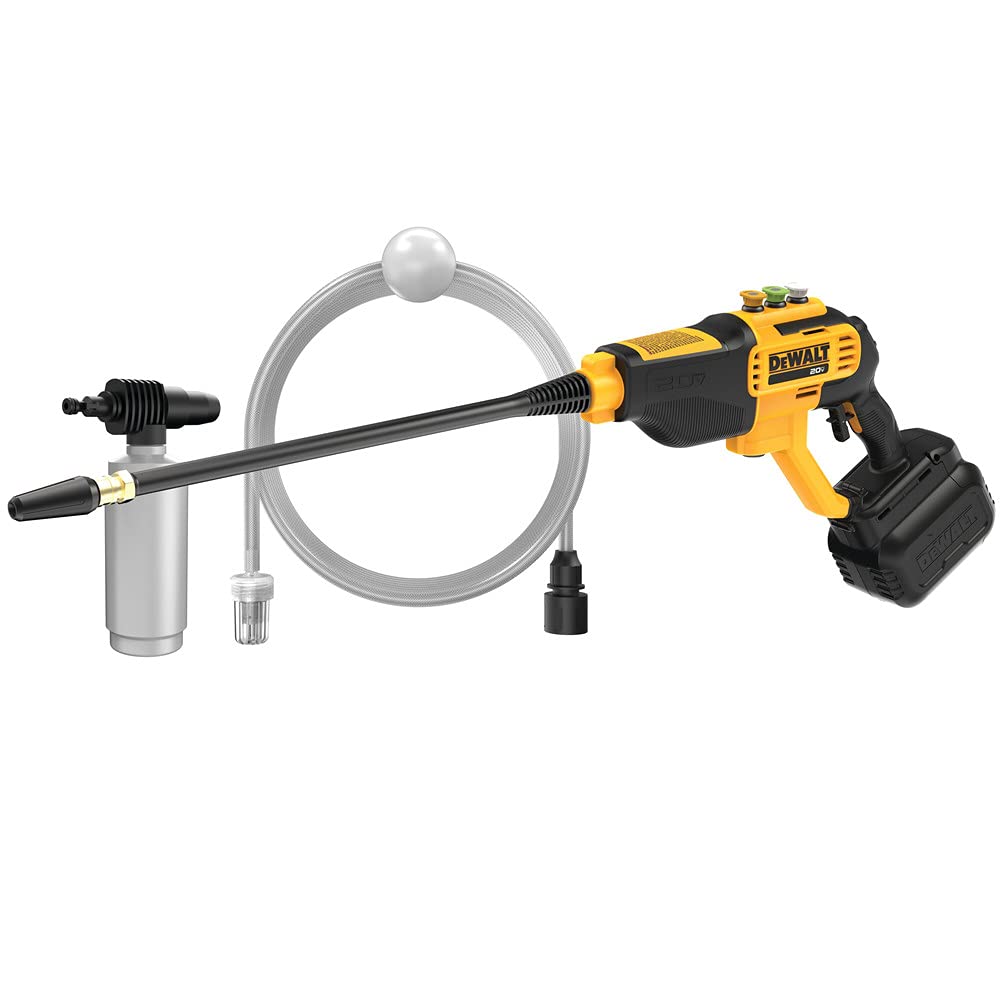DEWALT 20V MAX Cordless Power Cleaner - High Pressure Washer for Outdoor Cleaning, Cars, Patios & Driveways | Ideal for Home, Garage & Construction Site Use