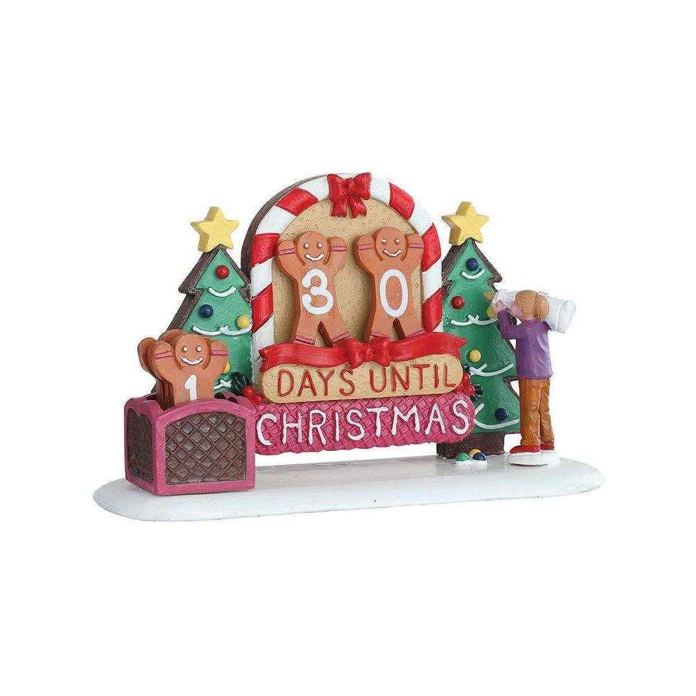Lemax Exclusive Signature Collection Gingerbread Countdown Table Accent - Christmas Countdown Calendar for Home Decor, Holiday Table Centerpiece, Festive Winter Decorations