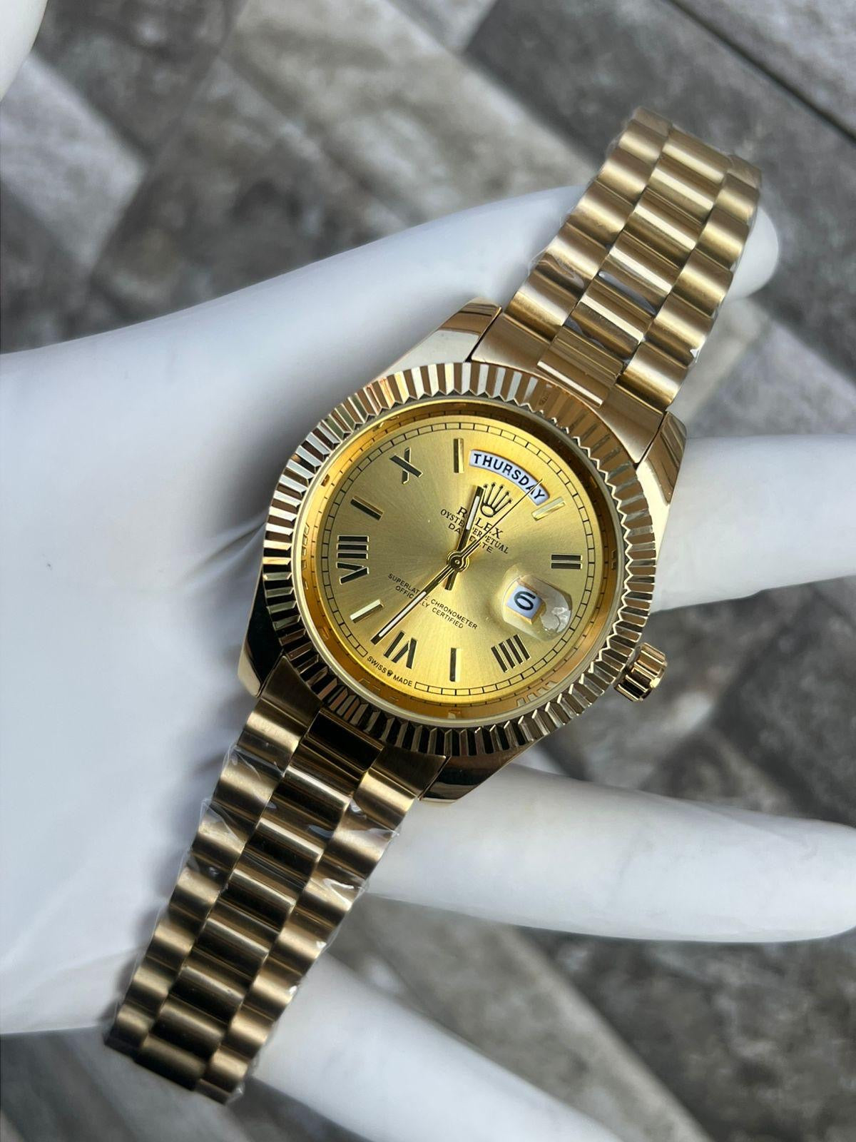 Luxury Rolex Watches with Roman Numerals - Elegant Timepieces for Men & Women | Perfect for Formal Events, Business Meetings & Special Occasions