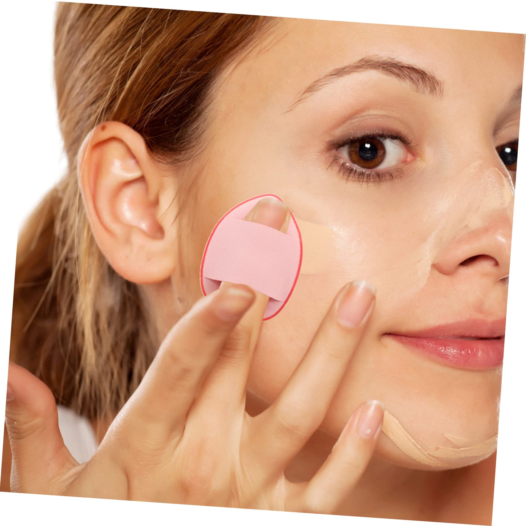 14 Pcs Minkissy Fingertip Powder Puff Blenders - Hydrophilic Polyurethane Soft Makeup Sponges for Foundation & Concealer - Kawaii Mini Finger Puffs for Precise Makeup Application - Perfect for Travel & Professional Makeup Kits