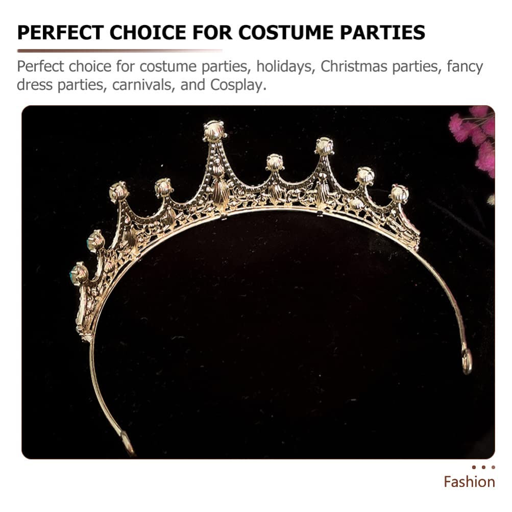 Sparkling Rhinestone Princess Crown for Kids & Women - Elegant Tiara Green Headpiece, Queen & King Crown Hair Accessories, Mosaic Jewelry for Girls, Brides (Zinc Alloy) - Perfect for Birthday Parties, Pageants, Weddings & Costume Events
