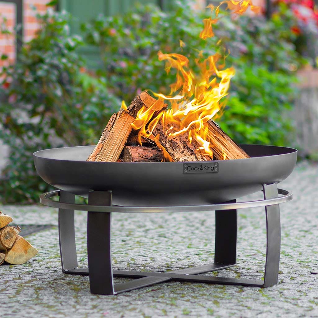 Good Directions Cook King Viking 23.5 Inch Fire Bowl - Outdoor Fire Pit for Patio, Backyard, and Camping - Perfect for Roasting Marshmallows and Gathering Around