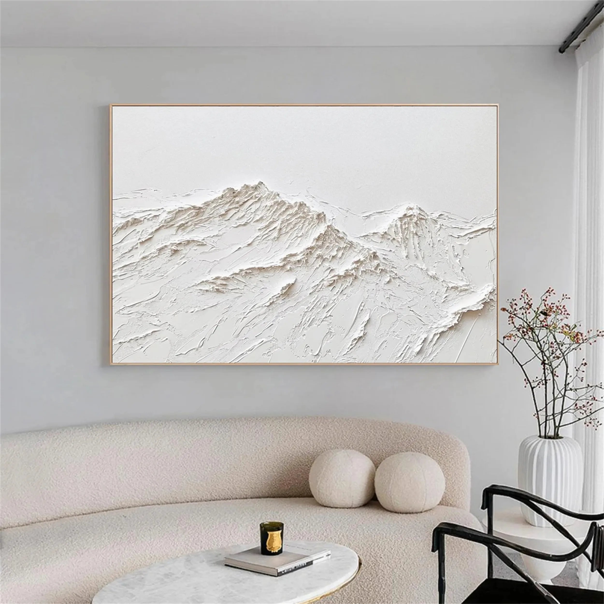 Minimalist Textured Plaster Art Painting - Modern Abstract Wall Decor for Living Room, Bedroom & Office | #MM251