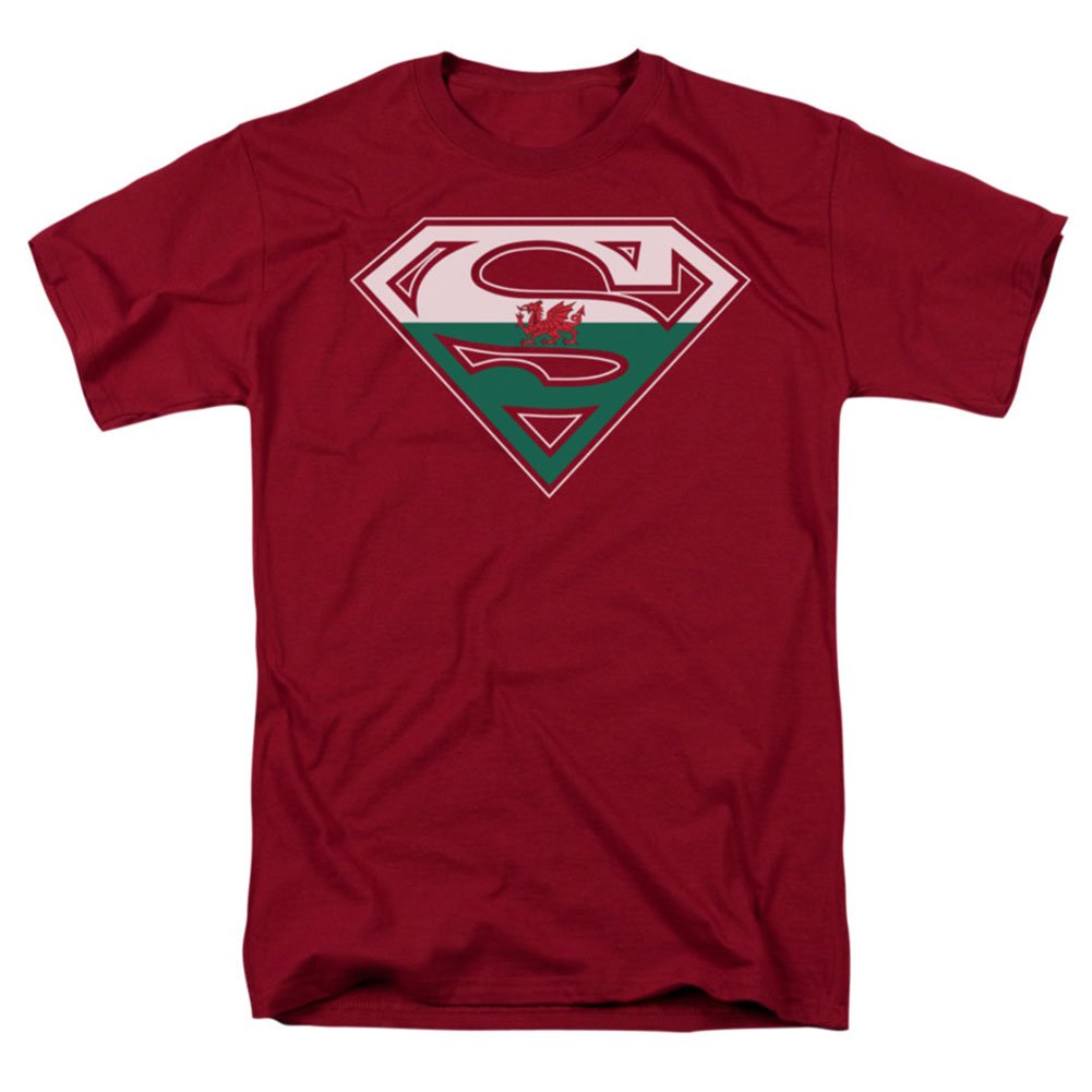Superman Welsh Shield Graphic T-Shirt for Men - Size XXL - Comfortable Cotton Tee for Casual Wear, Cosplay & Superhero Fans