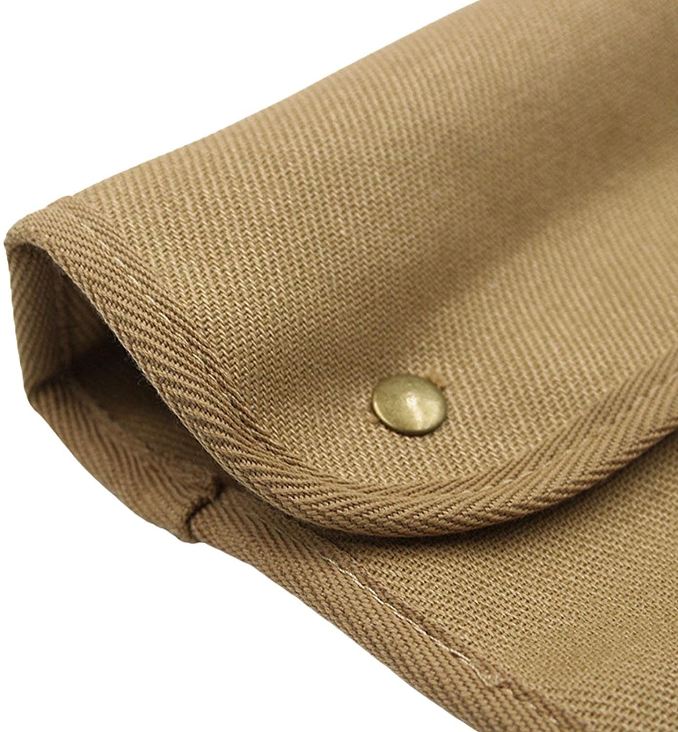 Buyter Armrest Pouch Organizer - Chair Side Storage Bag with 1 Large & 3 Small Pockets for Recliner, Couch, Sofa & Beach Chairs (Khaki) - Perfect for Living Room, Patio & Outdoor Relaxation