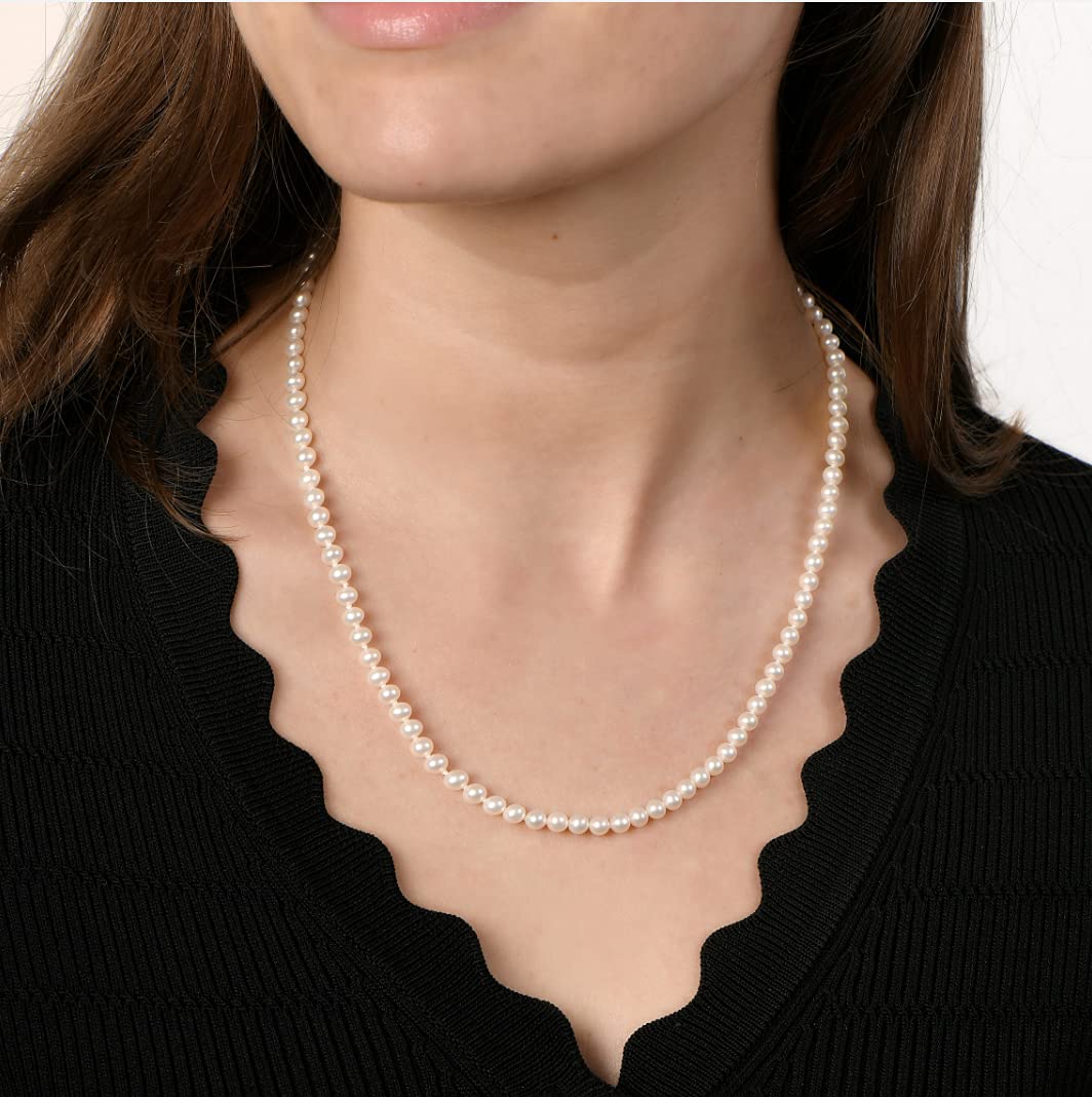 Sterling Silver Freshwater Pearl Necklace - 18