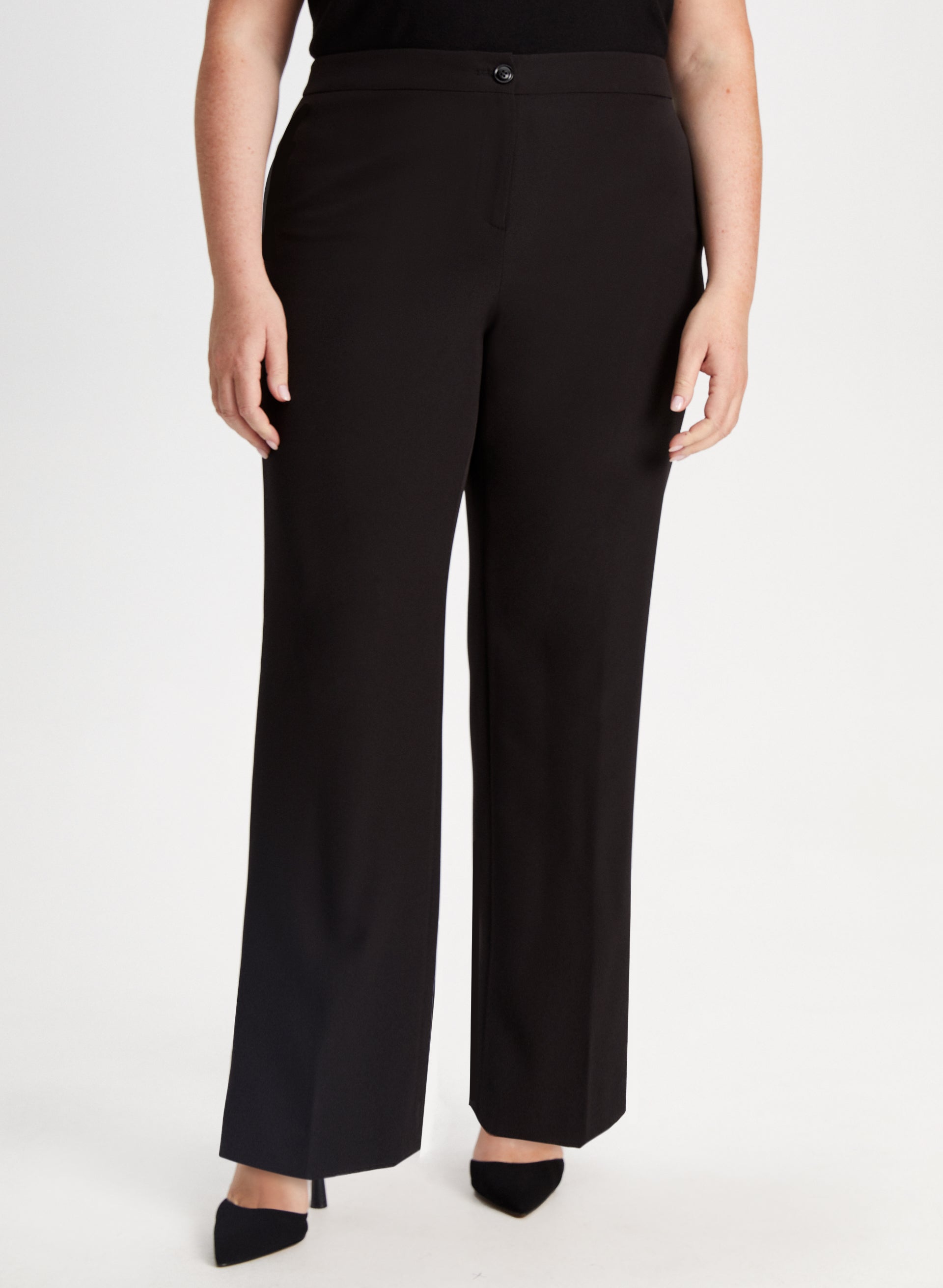 Emma Women's Straight Leg Pants - Classic Fit Regular Length for Work & Casual Wear | Comfortable Office Trousers & Everyday Pants for Women
