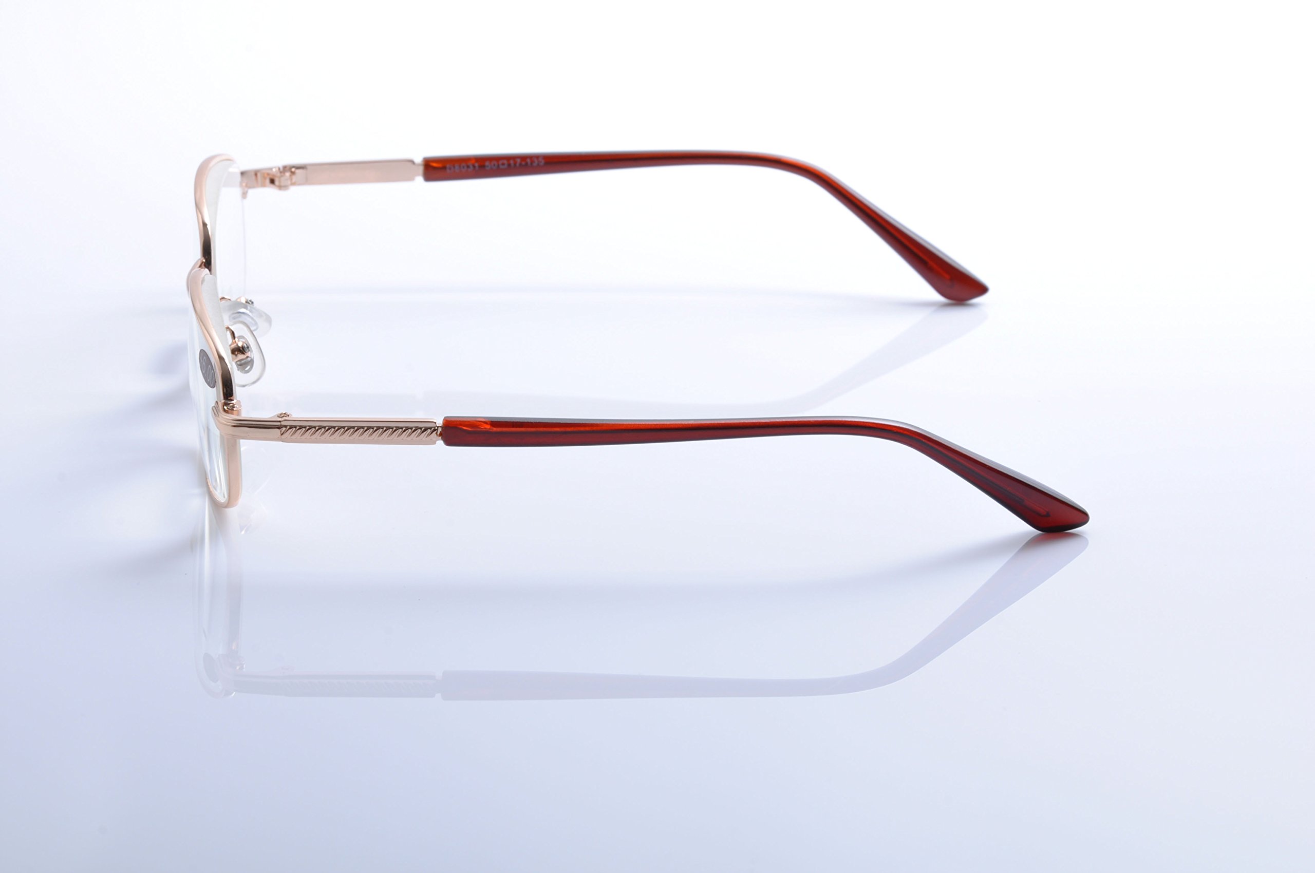 Stylish Metal Full Rim Reading Glasses for Men & Women - Perfect for Reading, Computer Work & Everyday Use