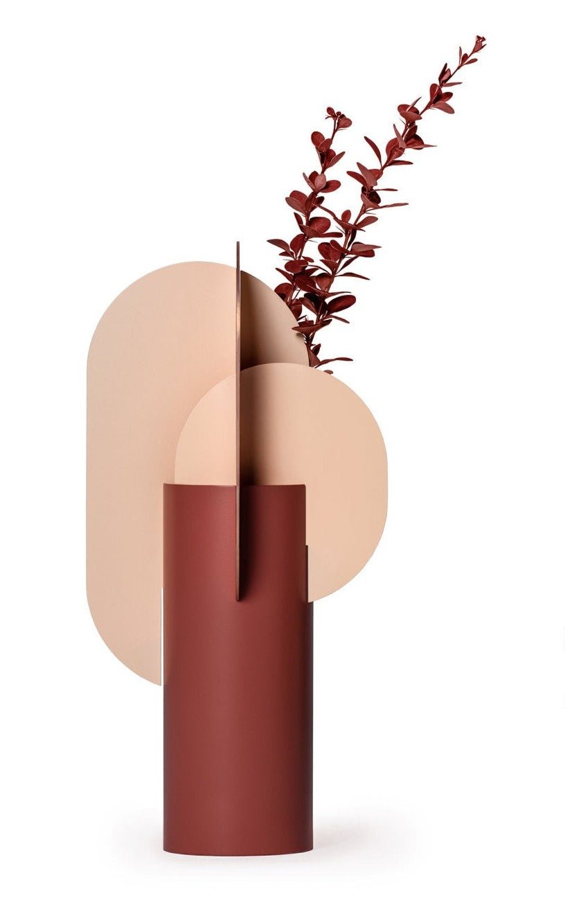 Noom Ekster Vase CS7 - Modern Ceramic Home Decor for Living Room, Bedroom & Office | Perfect for Flowers, Centerpieces & Interior Design