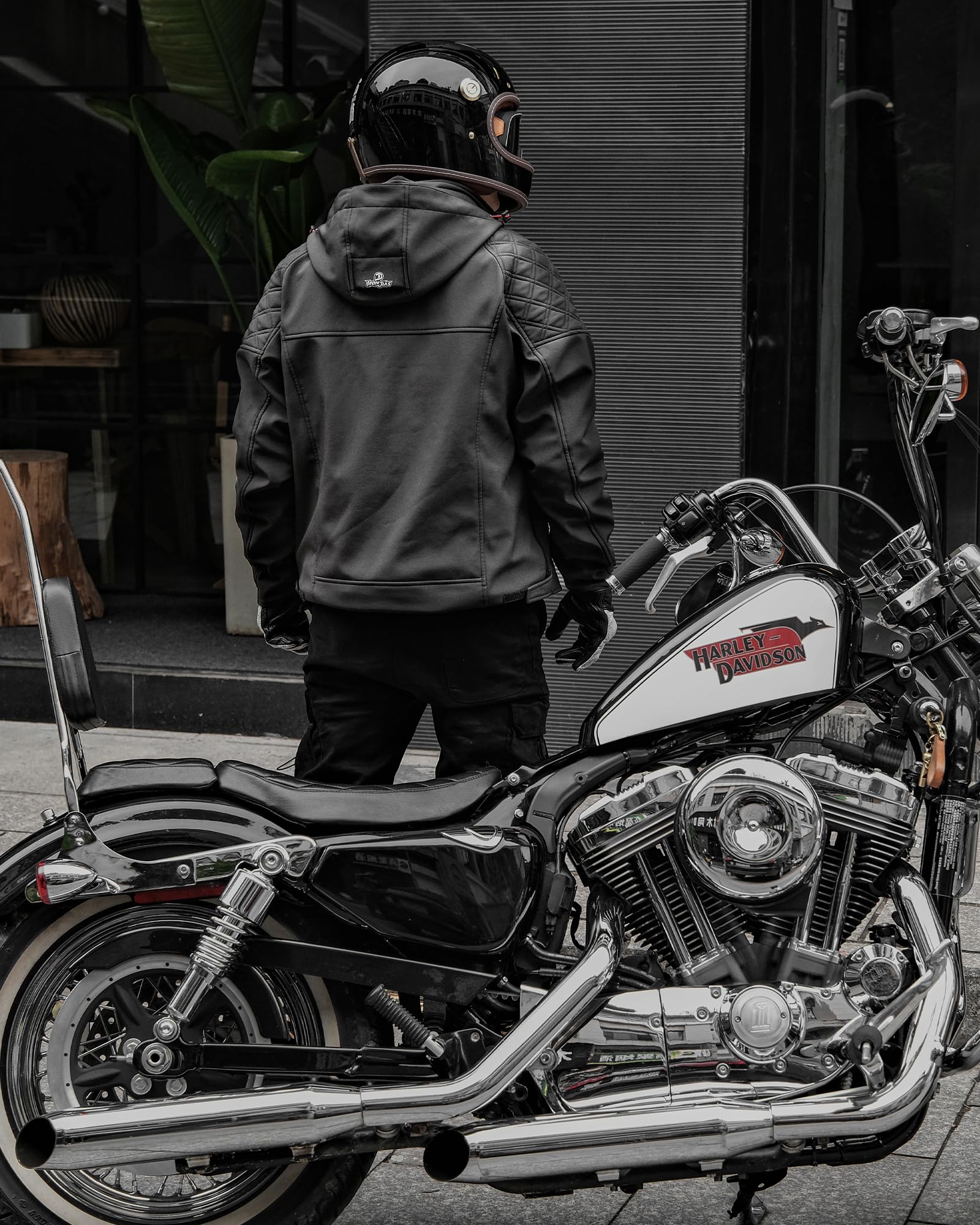 IRON JIA'S CE Armor Motorcycle Jacket - 3-in-1 Windproof Riding Hoodie with Removable Liner for All Seasons | Perfect for Commuting, Touring & Urban Riding