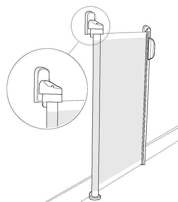 Lascal Wall Mount Installation Kit for Stair Gates & Safety Barriers - Secure Baby Proofing Solution for Homes & Stairs
