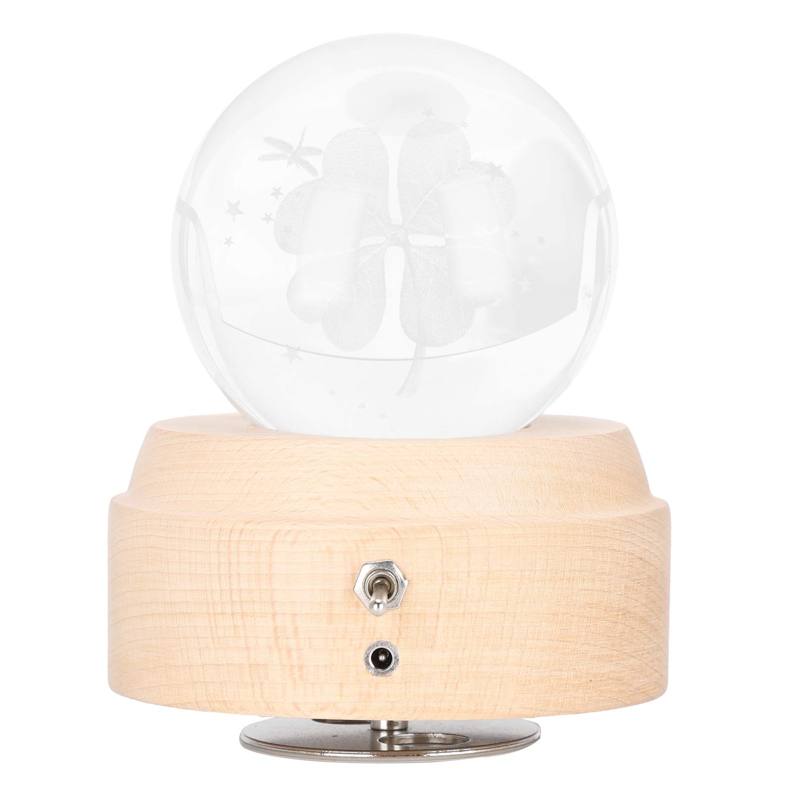 Crystal Ball Rotating Musical Box with USB Charging - Elegant Home Decor for Holidays, Weddings & Birthdays | Perfect for Romantic Gifts, Bedroom Decor & Special Occasions