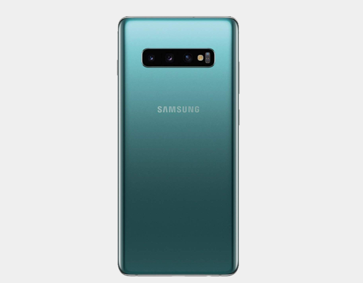 Samsung Galaxy S10 SM-G973F/DS 128GB 8GB RAM Dual SIM Factory Unlocked Smartphone - Prism Green | International Version for Travel & Business Use