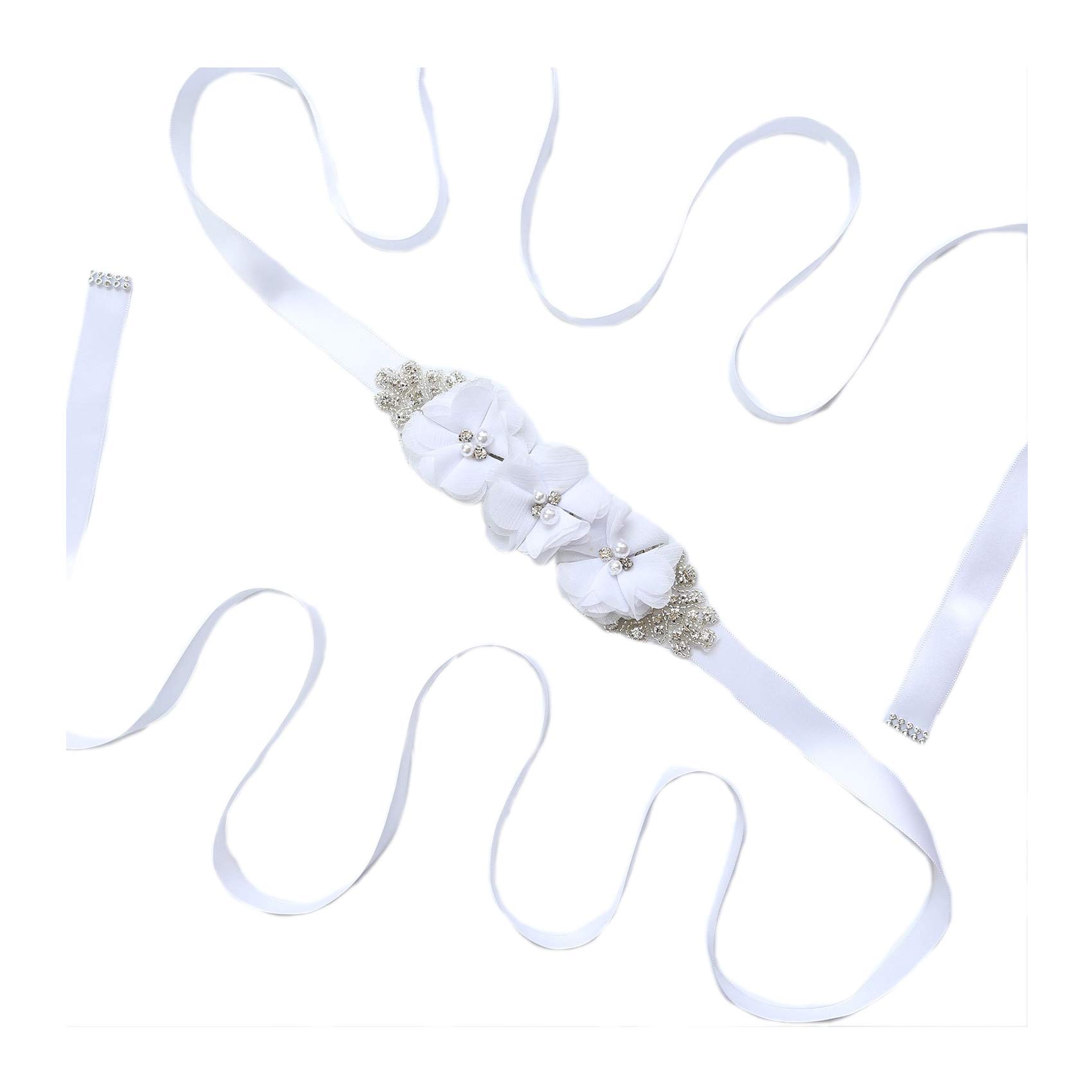 Lauthen.S Bridesmaid Sash & Flower Girl Belt - Elegant Wedding Bridal Accessories for Maternity, Baby Shower & Special Occasions | Perfect for Bridal Parties, Gender Reveals & Celebrations