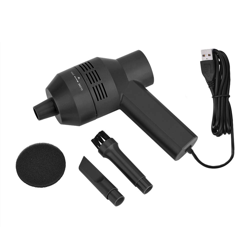 Mini Handheld USB Keyboard Vacuum Cleaner - Durable & Portable Dust Cleaner for PC, Laptop, Office & Home Use (Black) | Perfect for Cleaning Keyboards, Electronics & Small Spaces