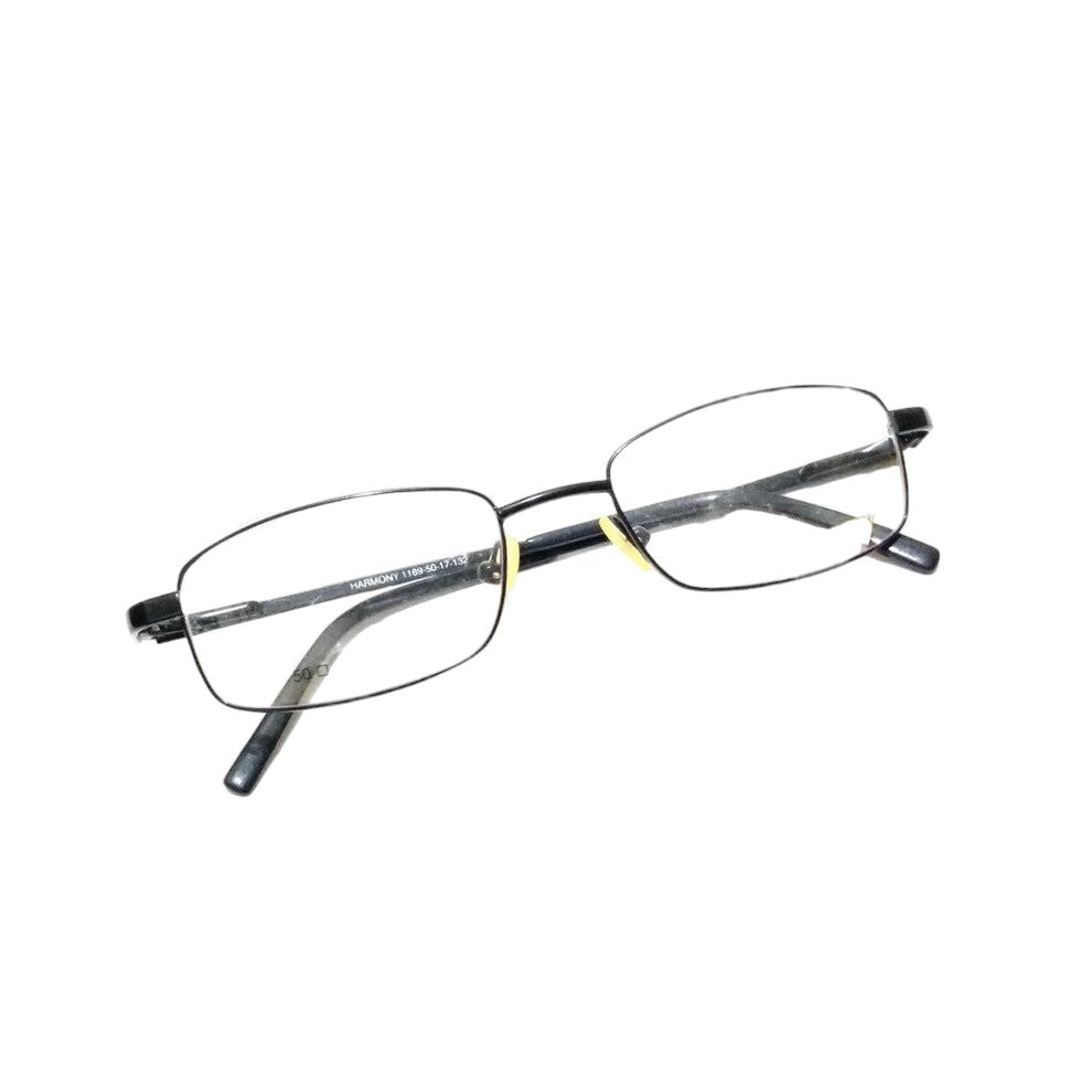 Premium Black Full Frame Rectangle Progressive Glasses - No-Line Multifocal Bifocal Lenses (1189BK) | Ideal for Reading, Computer Work & Everyday Use