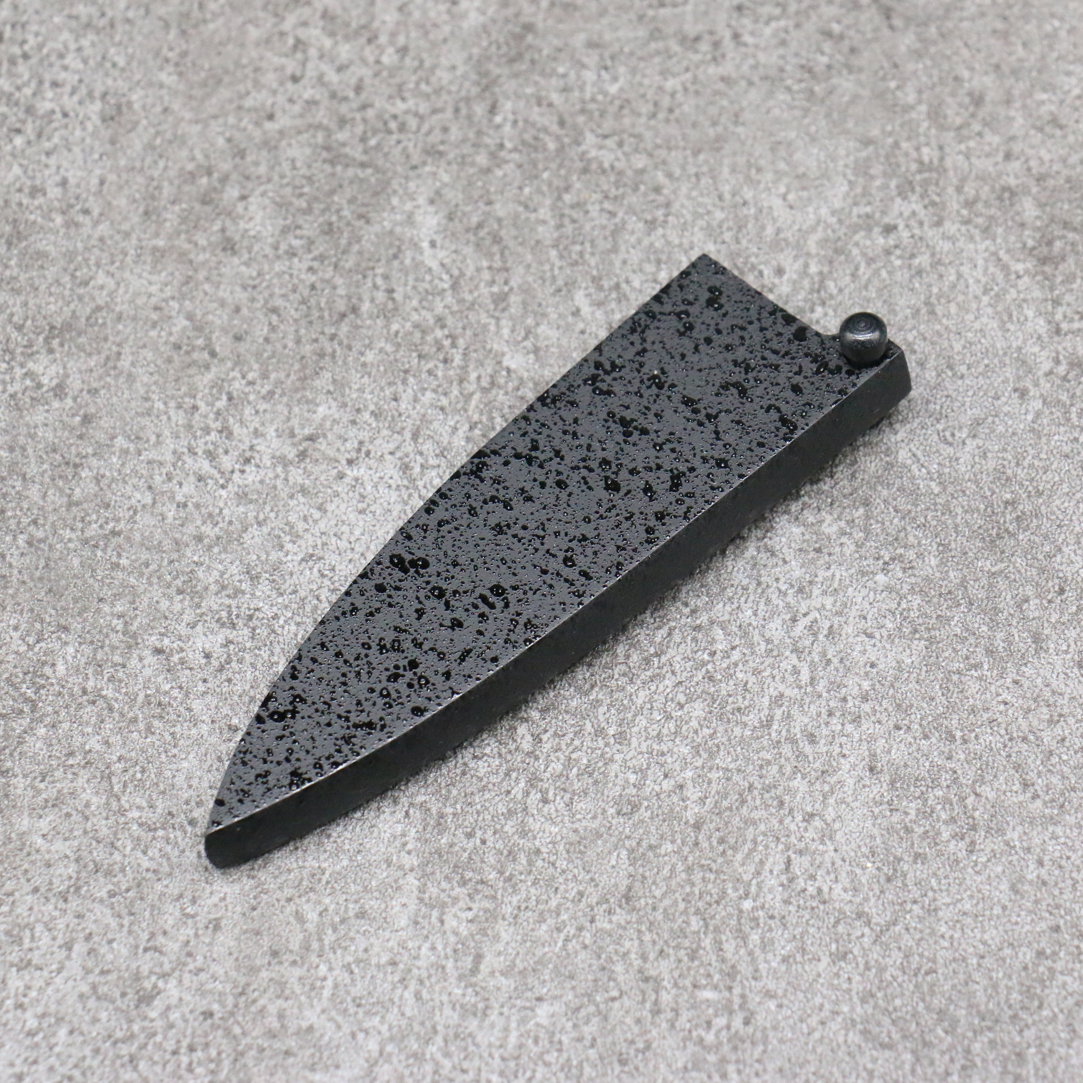 Premium Kuroshime Magnolia Sheath for 80mm Petty Utility Knife - Handcrafted Plywood Pin by Kaneko - Perfect for Kitchen, Camping & Outdoor Cooking