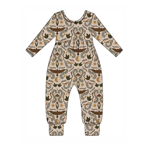 Moonlight Botanical Kids' Twiggy Romper - Soft Organic Cotton Baby Jumpsuit for Girls & Boys | Perfect for Playdates, Outdoor Adventures & Photo Shoots
