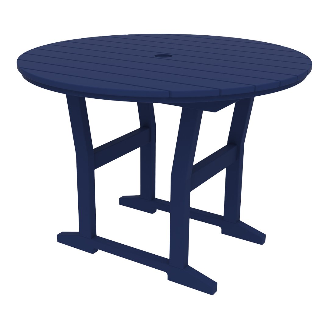 Coastline Cafe Round Dining Table - 36 Inch Modern Kitchen Table for Small Spaces, Breakfast Nook & Apartment - Perfect for Coffee Shops, Restaurants & Home Decor