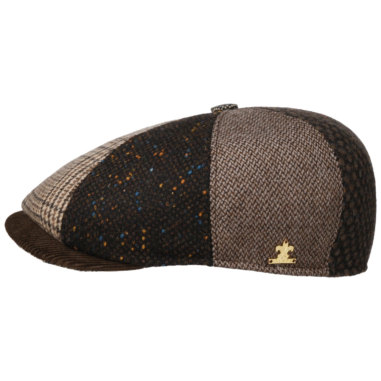 Stylish Anthon Patchwork Flat Cap by Lierys - Vintage-Inspired Men's Hat for Casual Outfits & Outdoor Adventures