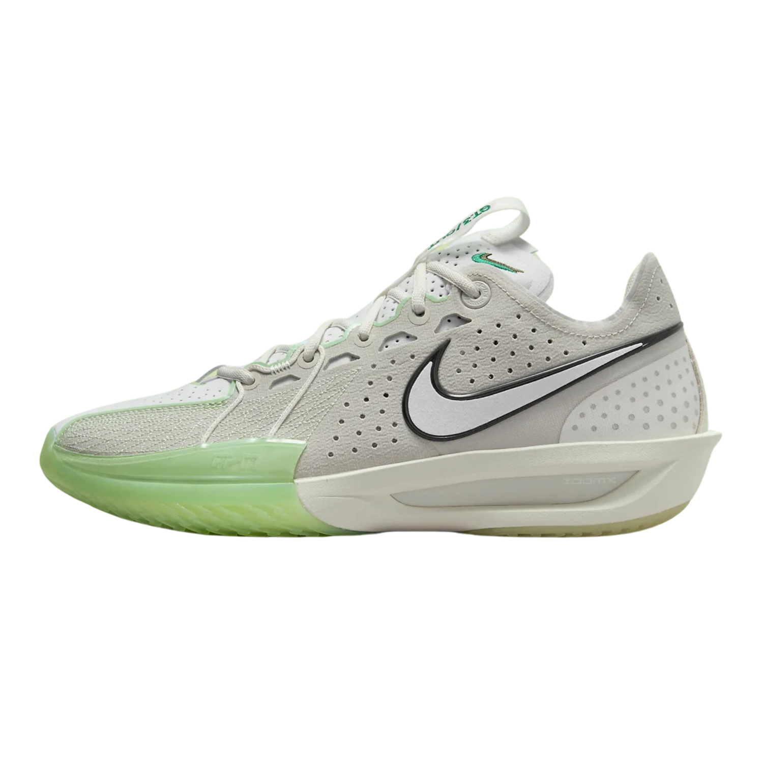 Nike Air Zoom GT Cut 3 Basketball Shoes - Vapor Green/Light Bone/Cargo Khaki/Sail - High-Performance Cushioning for Indoor & Outdoor Courts - Perfect for Training, Games, and Streetwear Fashion