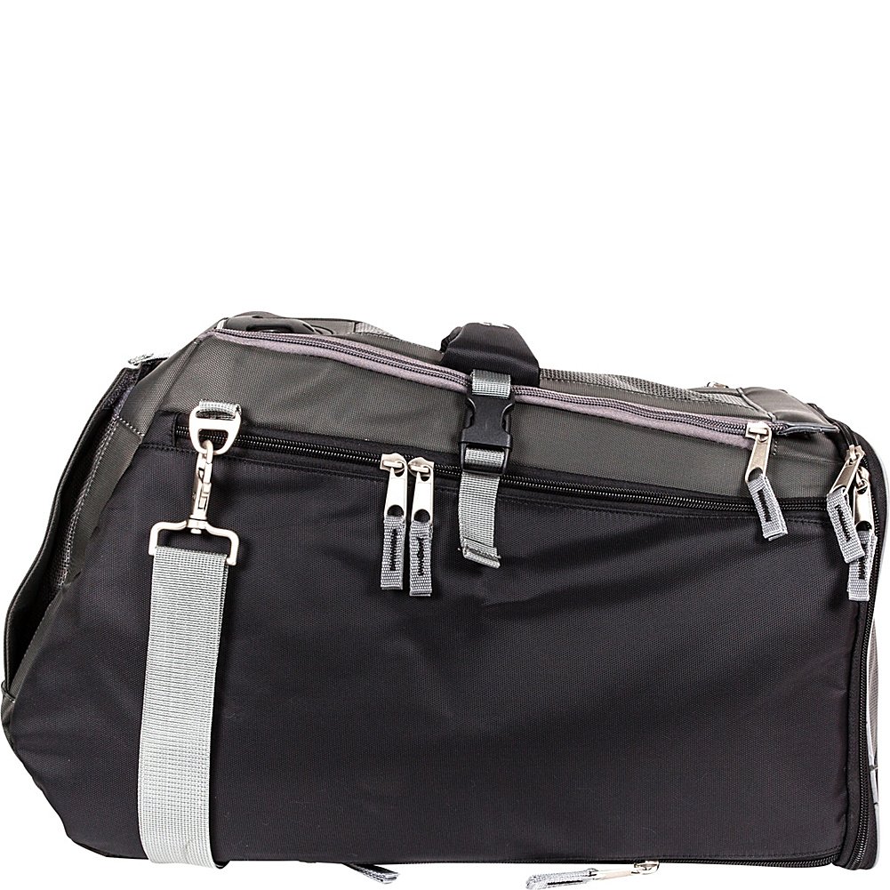 TOUCHDOG Airline Approved Pet Carrier - Water Resistant Dog Travel Bag for Small to Medium Dogs, Lightweight & Durable, Jet Black - Perfect for Air Travel, Road Trips, and Outdoor Adventures