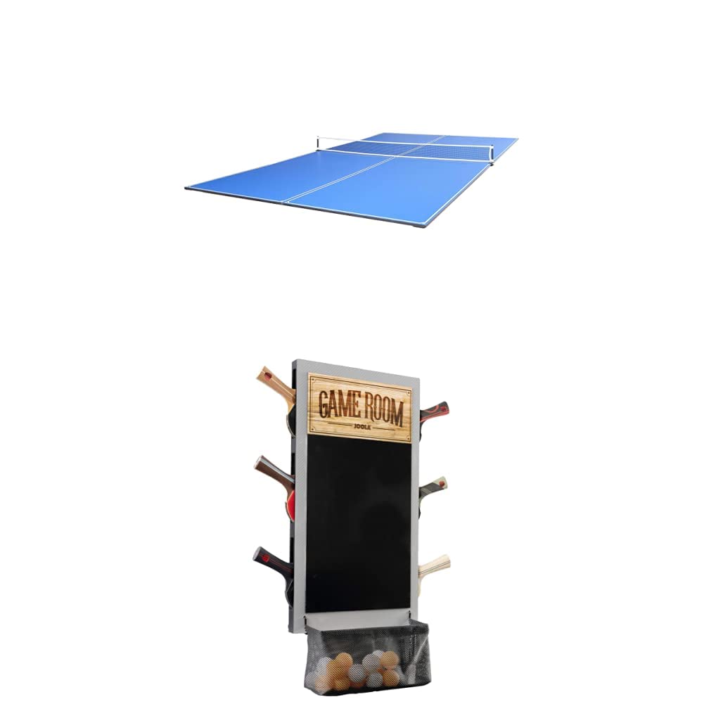 JOOLA Tetra 4-Piece Ping Pong Table Top for Pool Table Conversion | JOOLA Game Room Organizer & Dart Scoreboard | Perfect for Basement, Garage & Indoor Sports Entertainment