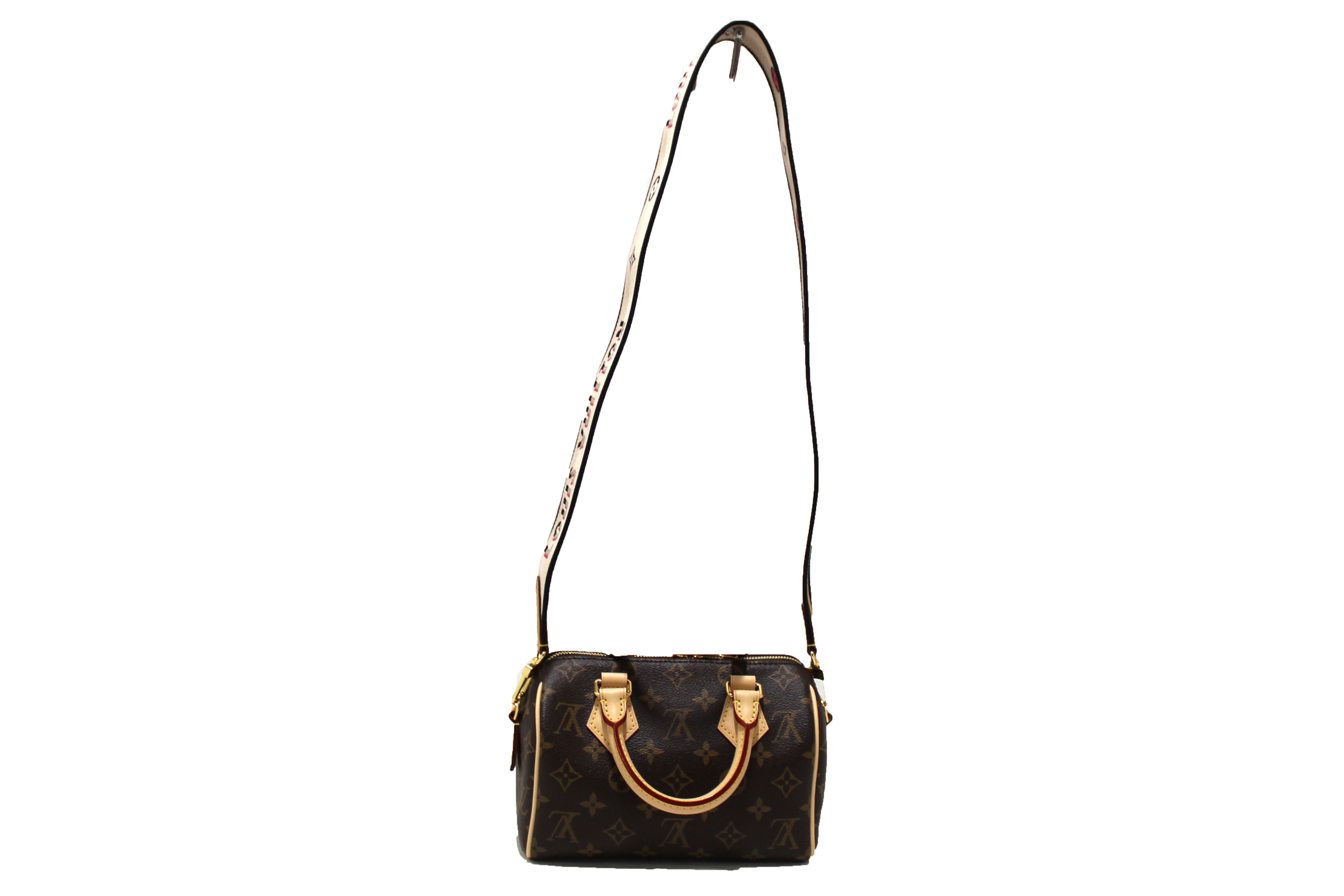 Authentic Louis Vuitton Monogram Speedy 20 Bandoulière Crossbody Bag - Luxury Designer Handbag for Women, Perfect for Everyday Use, Travel & Special Occasions