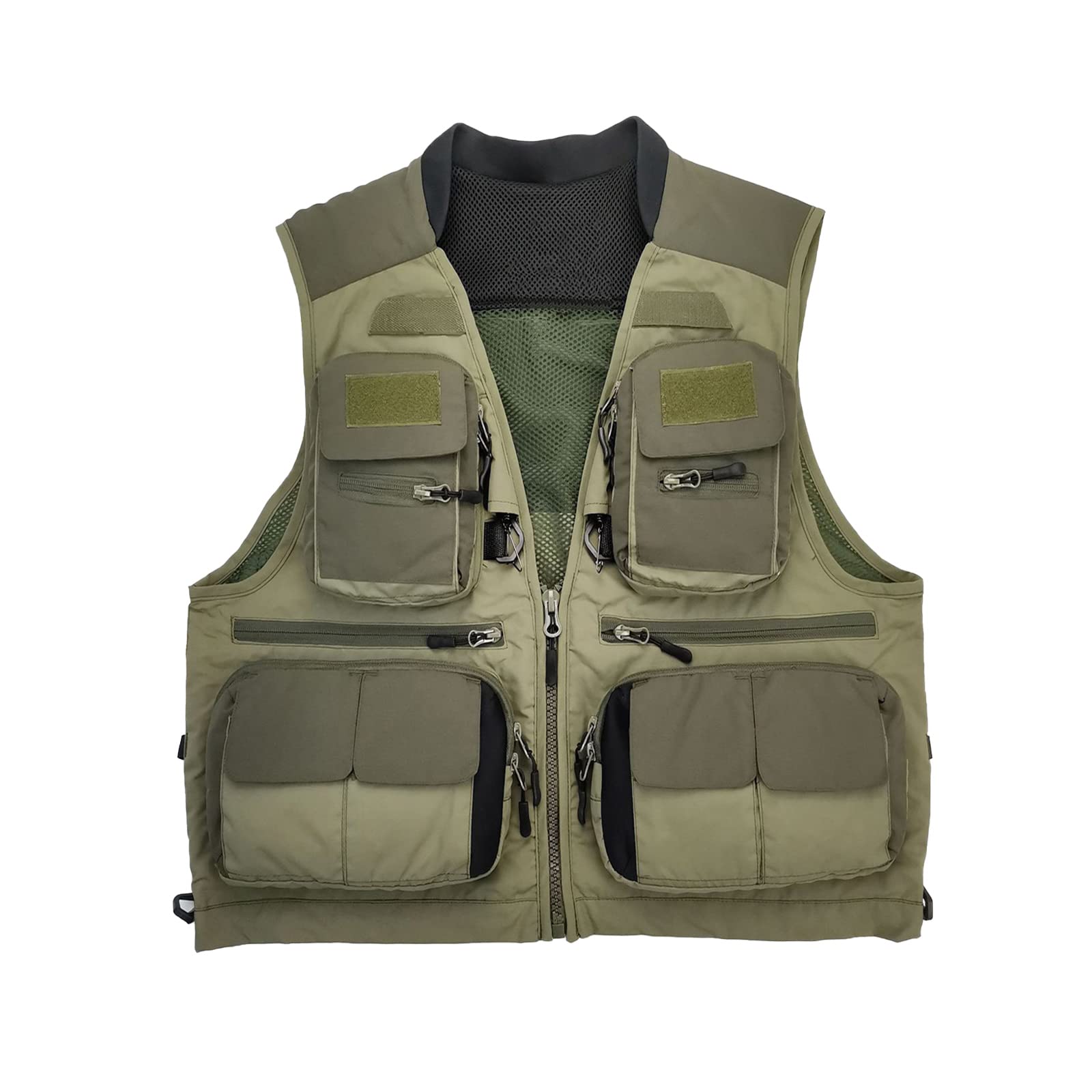 Adjustable Fly Fishing Vest for Men & Women - Multi-Pocket Outdoor Photography Waistcoat - Lightweight Summer Hiking Jacket for Camping, Hunting & Travel (Green) - Perfect for Outdoor Adventures & Nature Photography