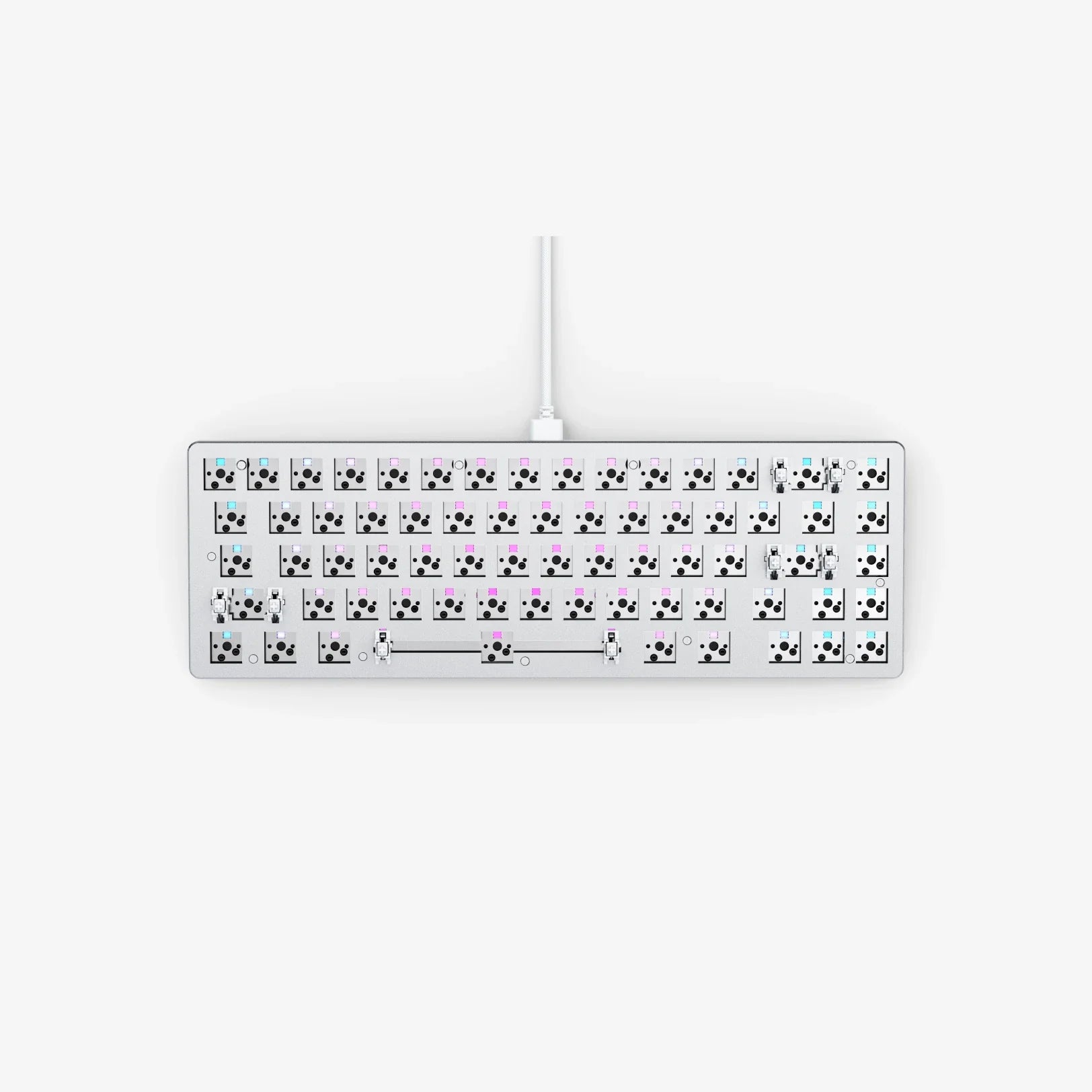 GMMK 2 Barebones 65% Compact Mechanical Keyboard Kit - Hot-Swappable PCB for Custom Gaming & Office Typing Setup