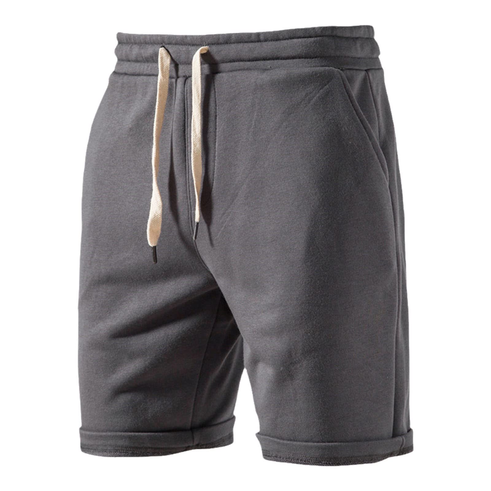 Men's Summer Soft Cotton Shorts - Casual Home, Running & Jogging Athletic Short Pants for Outdoor Sports & Lounge Wear