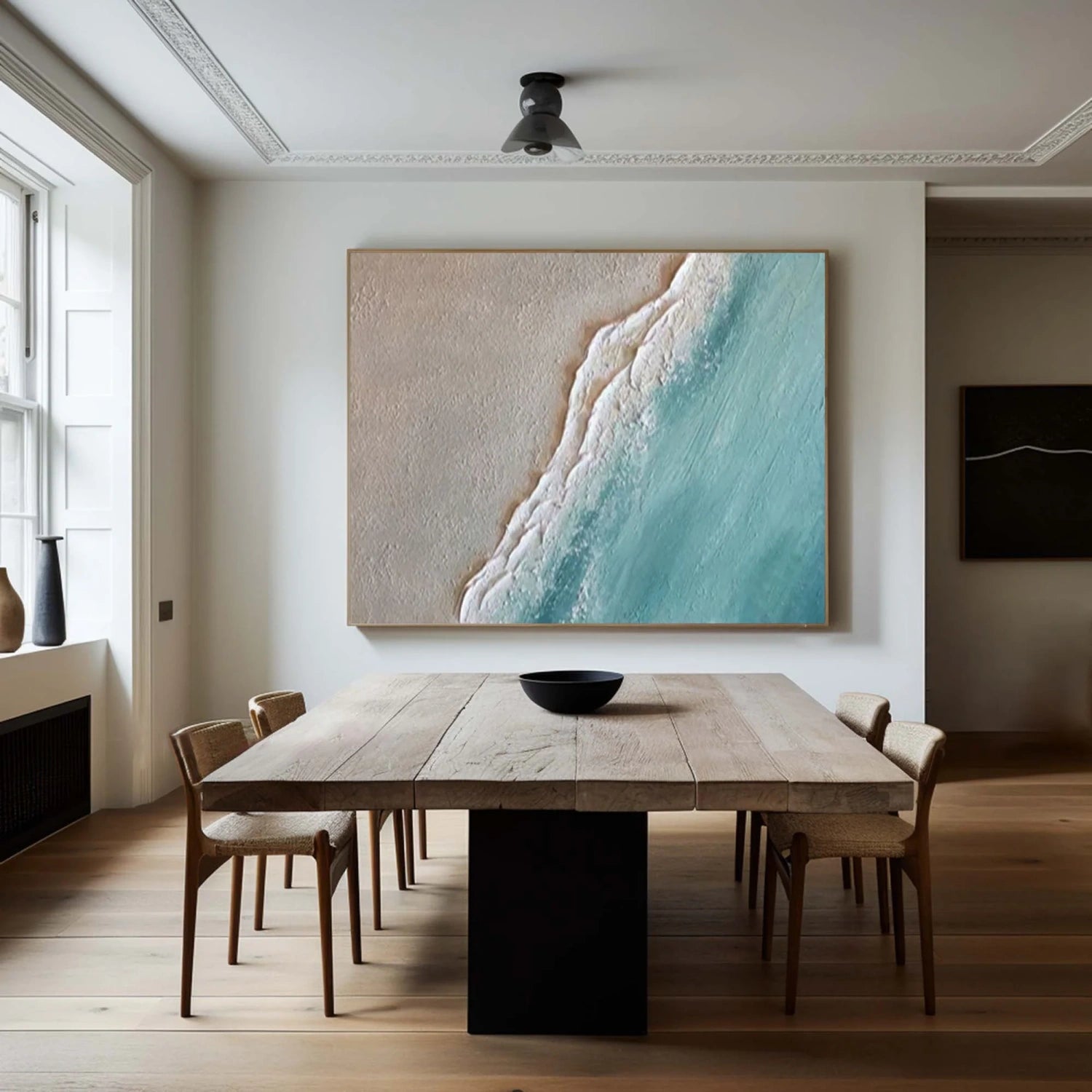 Ocean and Sky Painting #OS 227 - Handmade Canvas Wall Art for Home & Office Decor - Perfect for Living Room, Bedroom, or Office