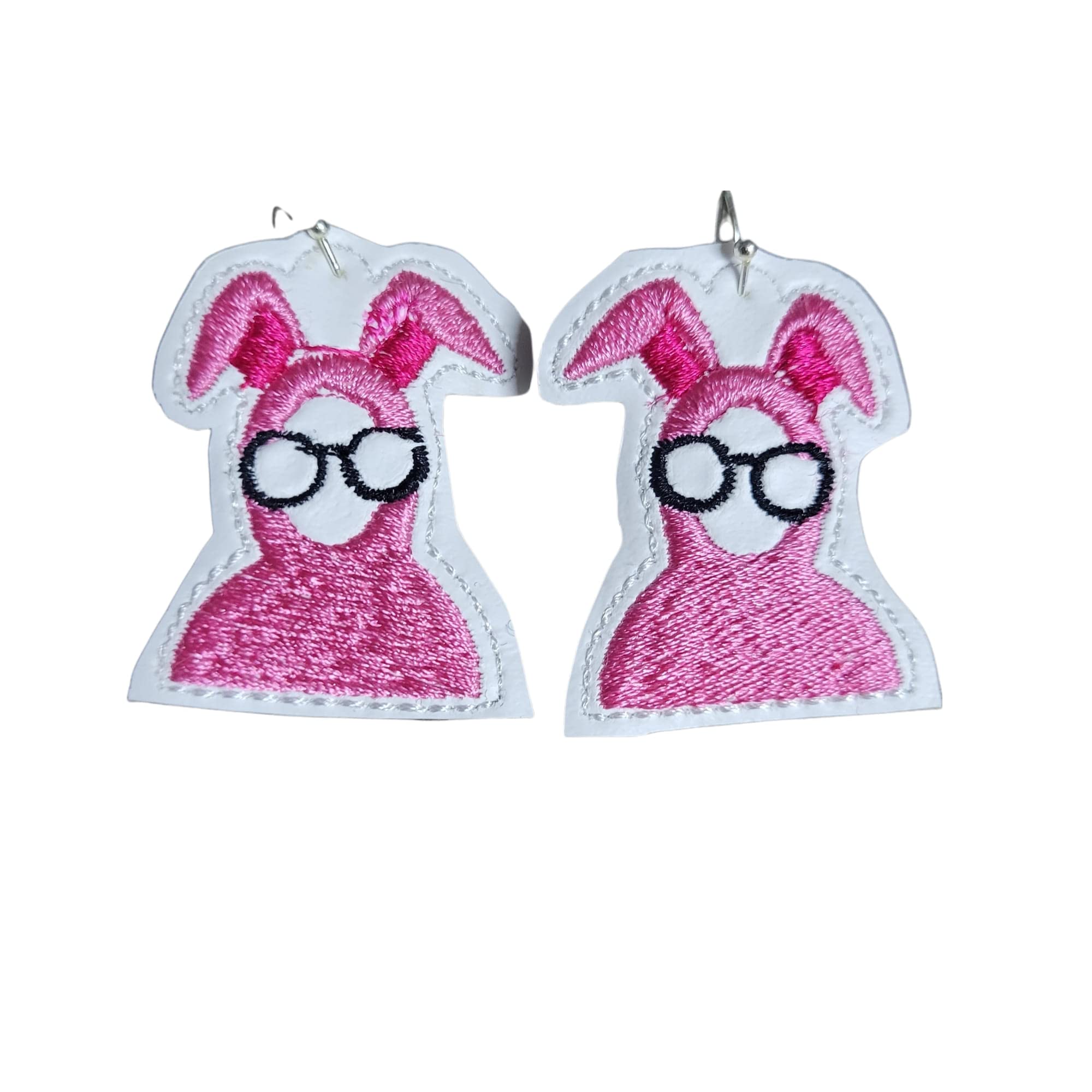 Cute Pink Bunny Earrings for Women - Christmas Gift, Party, Sleepwear & Pajama Accessories | Perfect for Holiday Gifts, Sleepovers & Cozy Nights