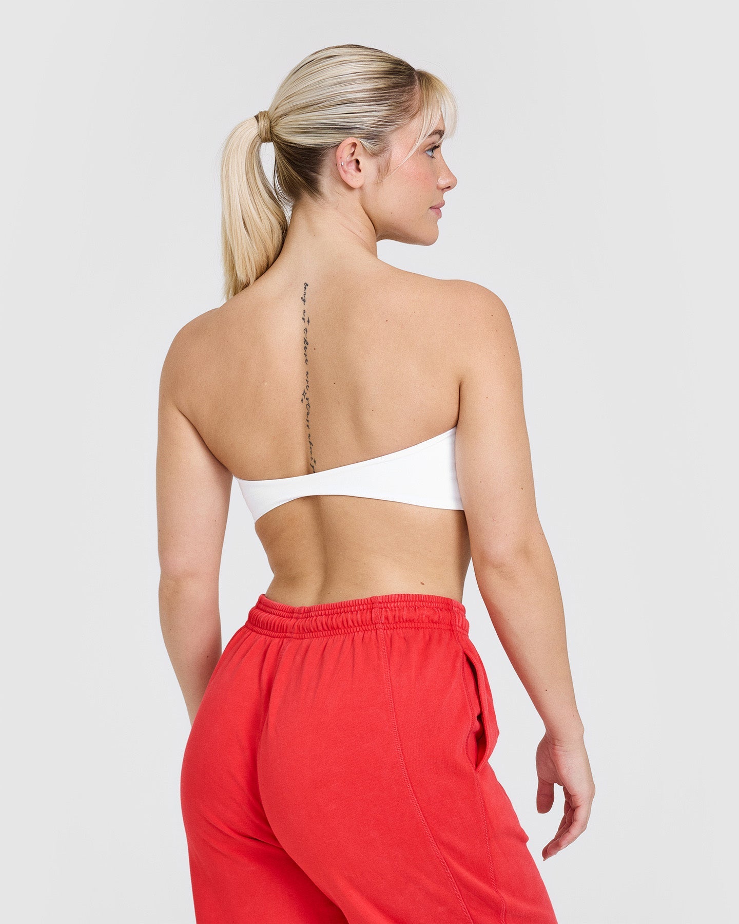 Unified Micro Bandeau Bralette - Seamless Wireless Comfort Bra in White | Perfect for Yoga, Lounge & Everyday Wear