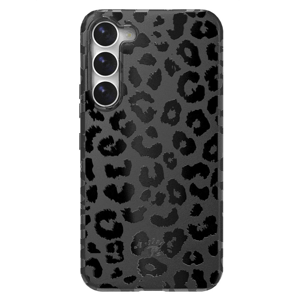 Samsung Galaxy Phone Case - Black Leopard Design | Durable Protective Cover for Samsung Galaxy S21/S22/S23 | Stylish Animal Print Case for Everyday Use & Travel