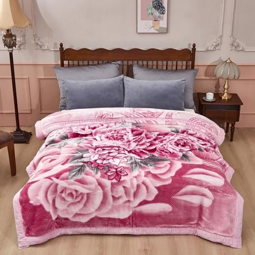 Pink Peony Blanket